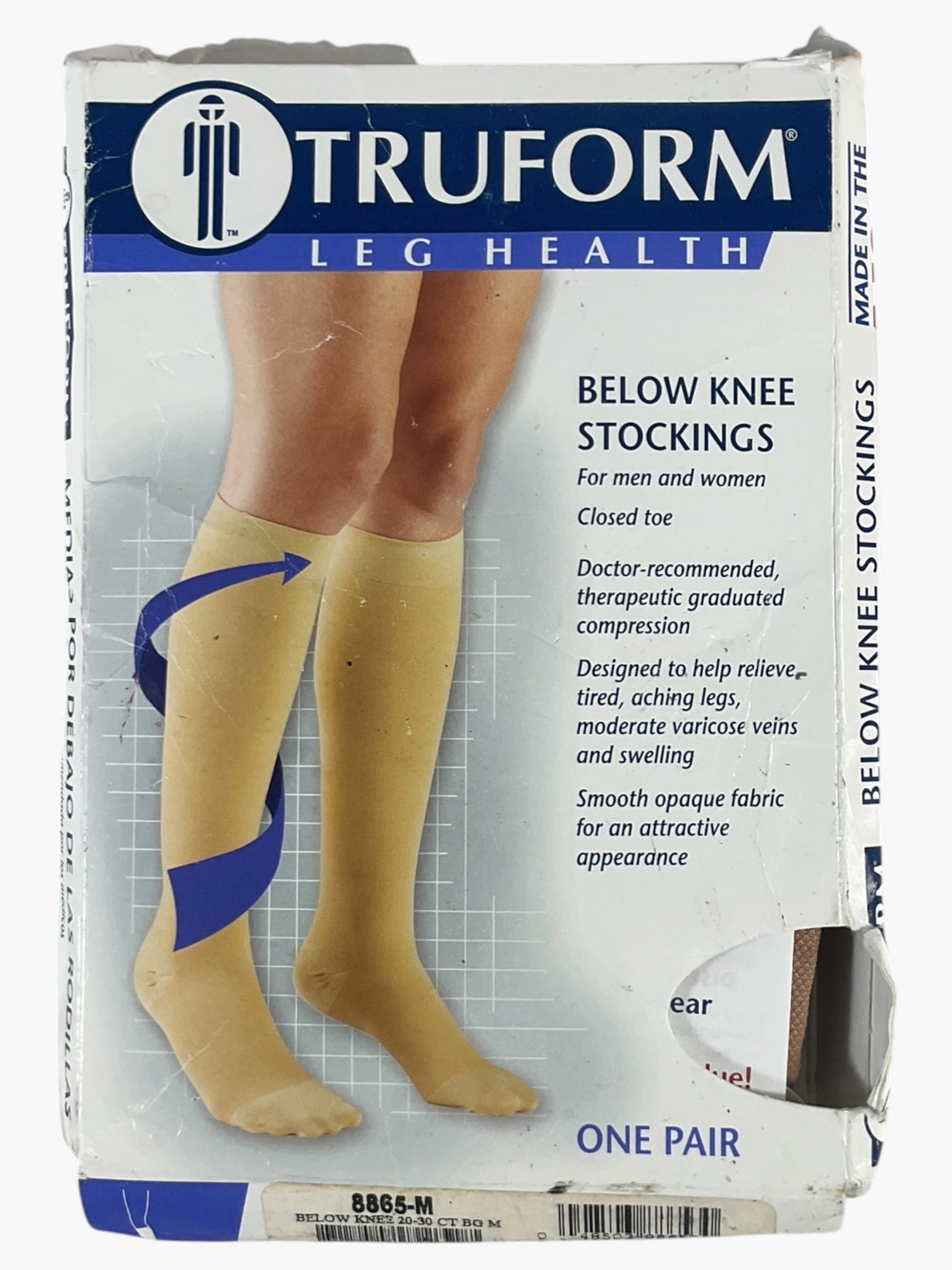 Medias de compresión beige hasta la rodilla TRUFORM