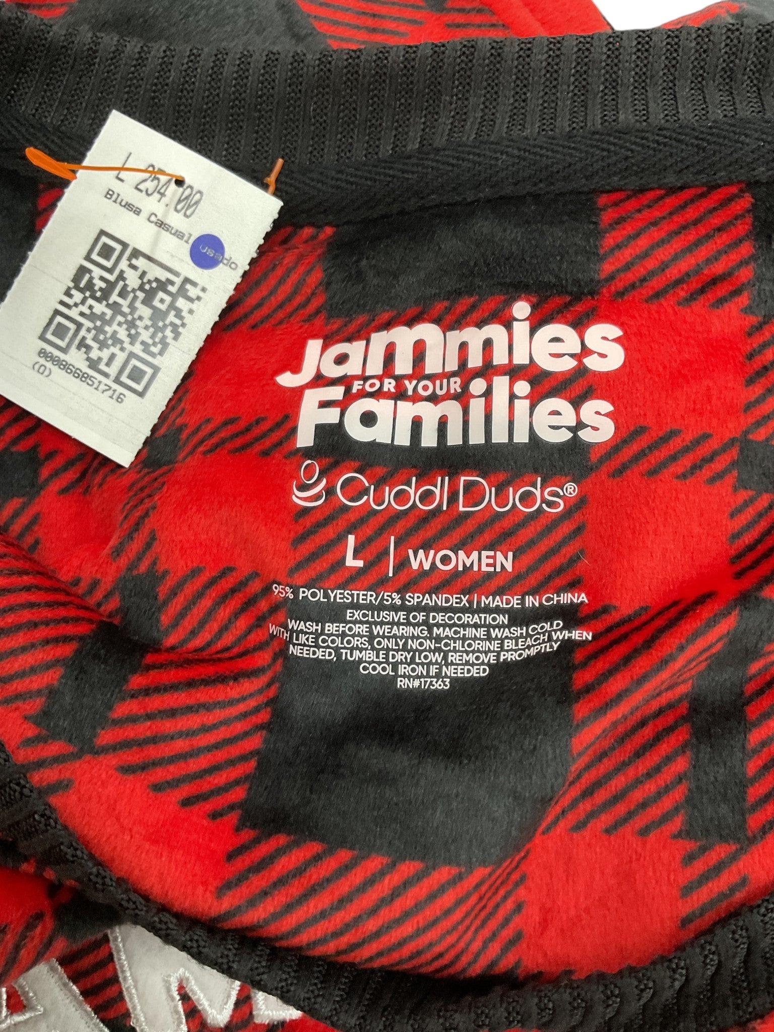 Blusa L (Cuddl Duds)