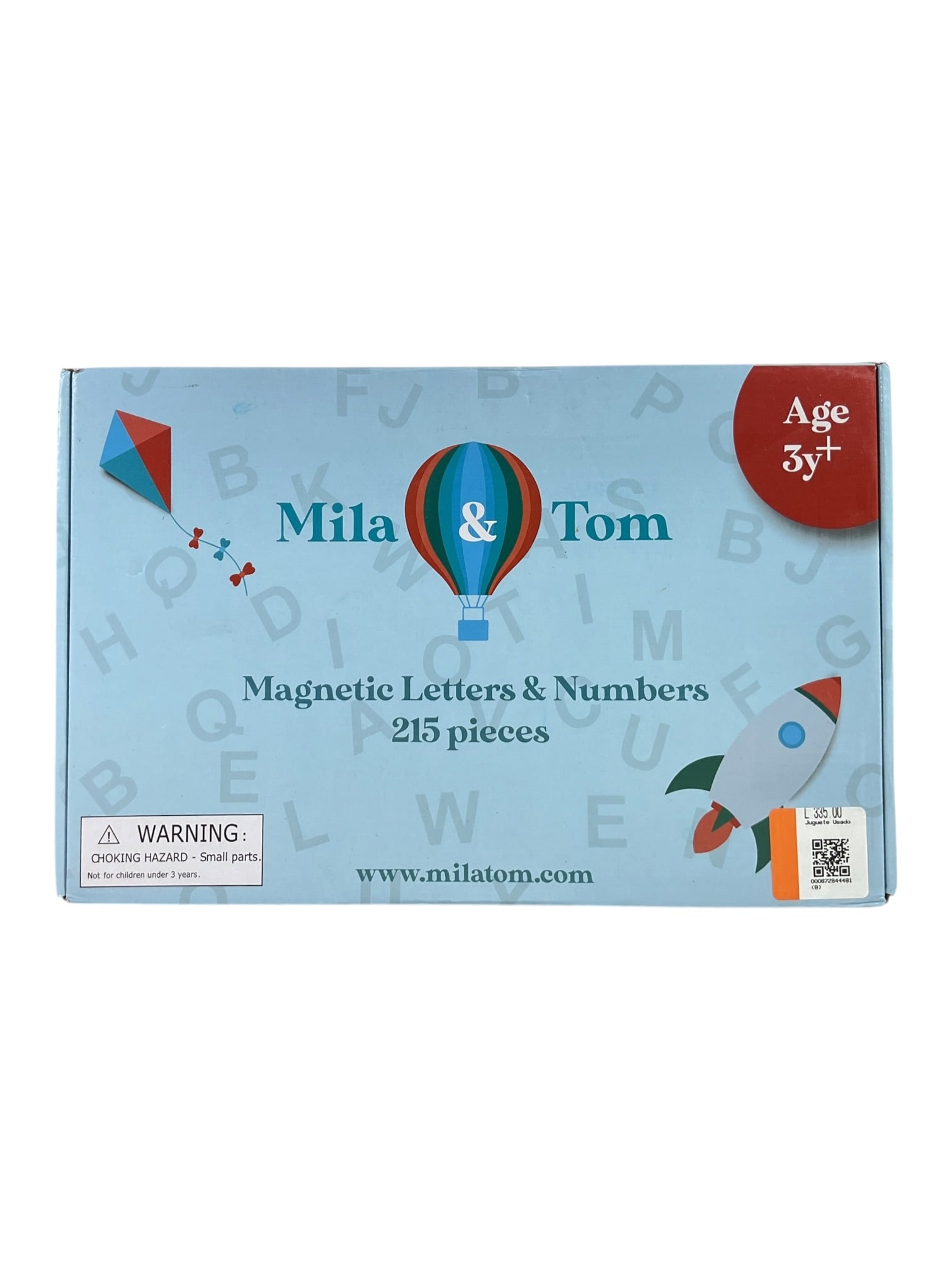 Set de letras y números magnéticos (Mila & Tom)