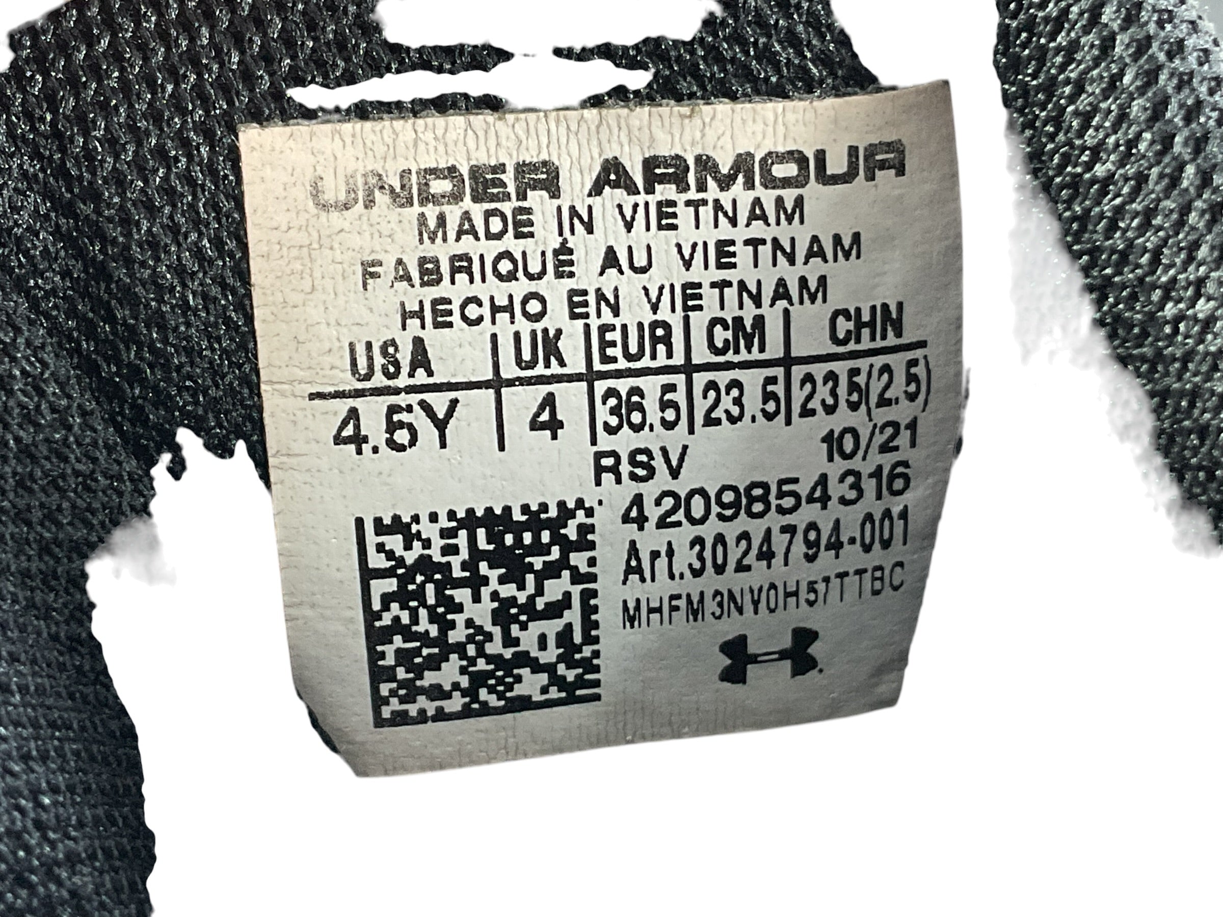 Tenis niño 4.5 (Under Armour)
