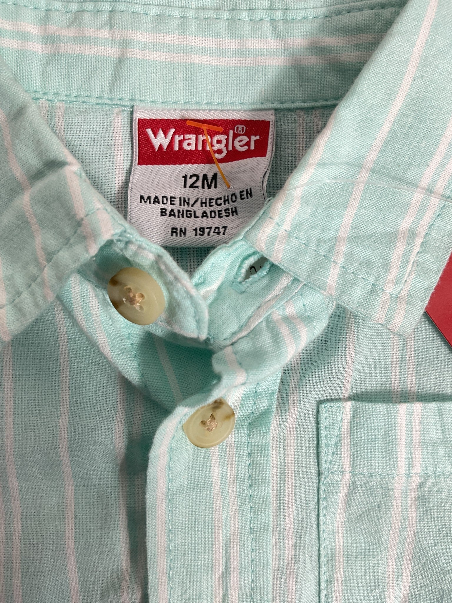 Camisa niño 12M (Wrangler)