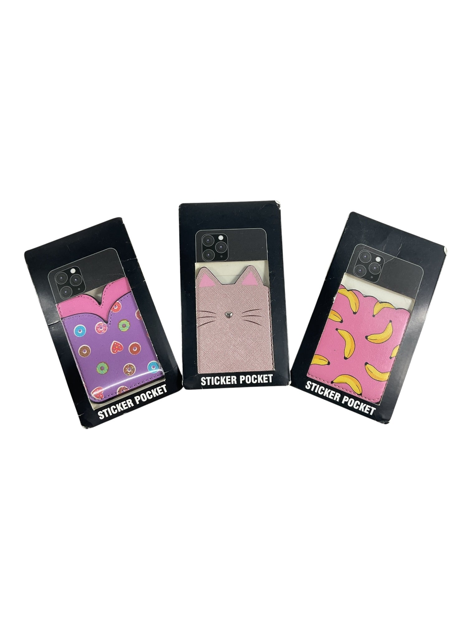 Porta tarjetas adhesivos para teléfonos (Sticker Pocket)