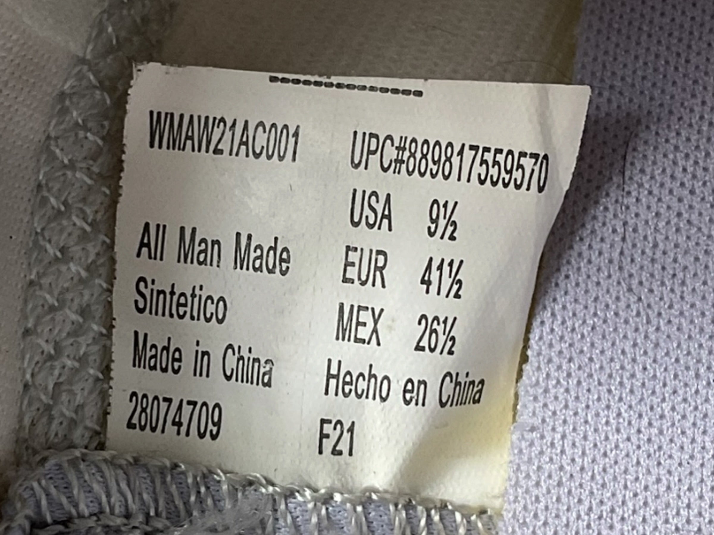 Tenis 9.5