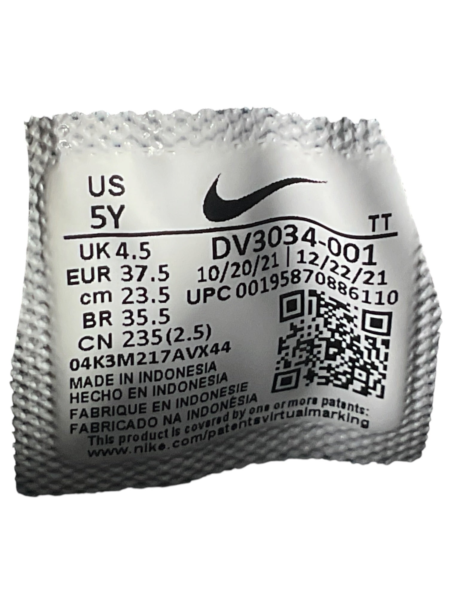 Tenis 5Y (Nike)