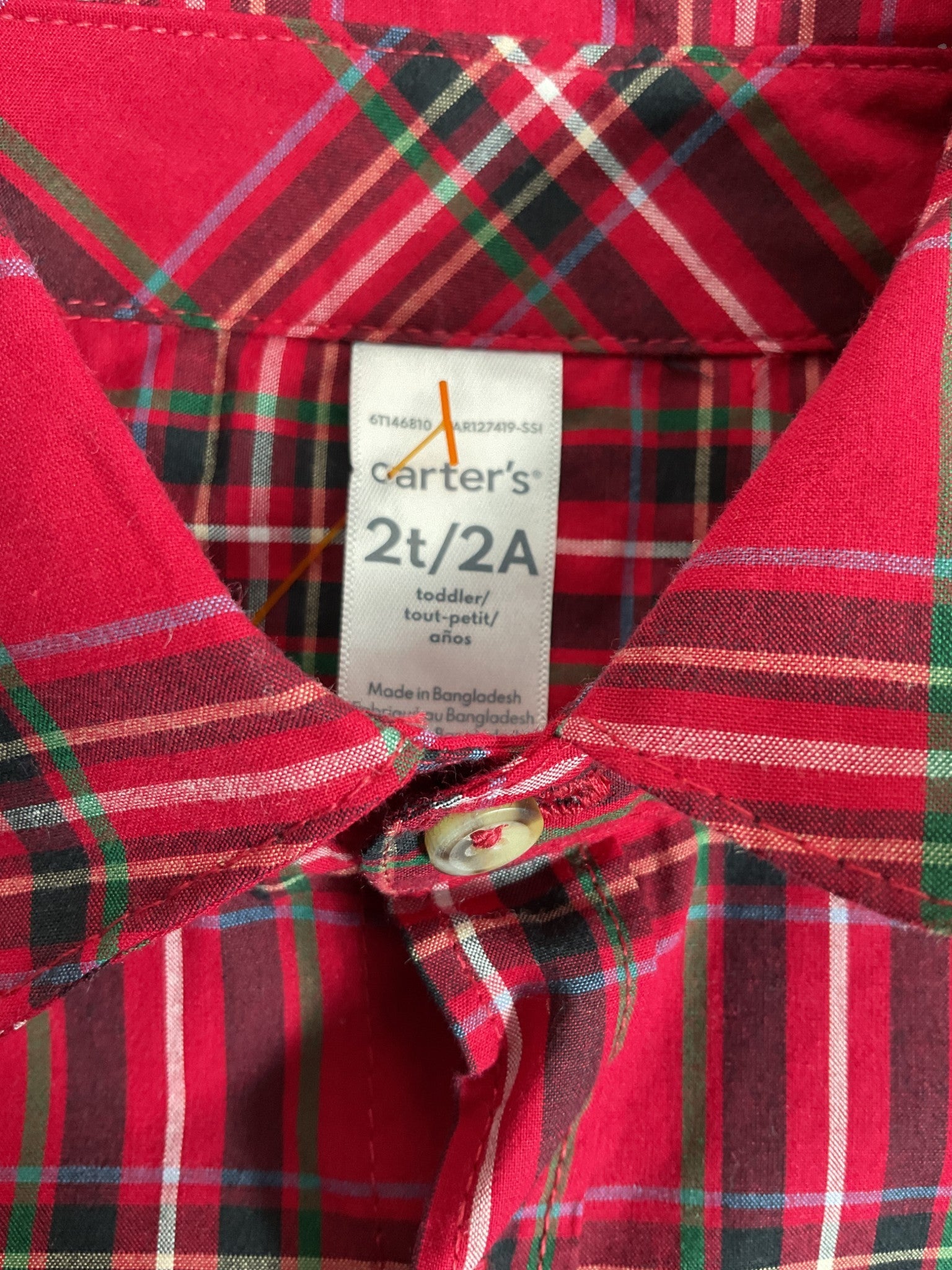 Camisa Niño 2T (CARTER'S)