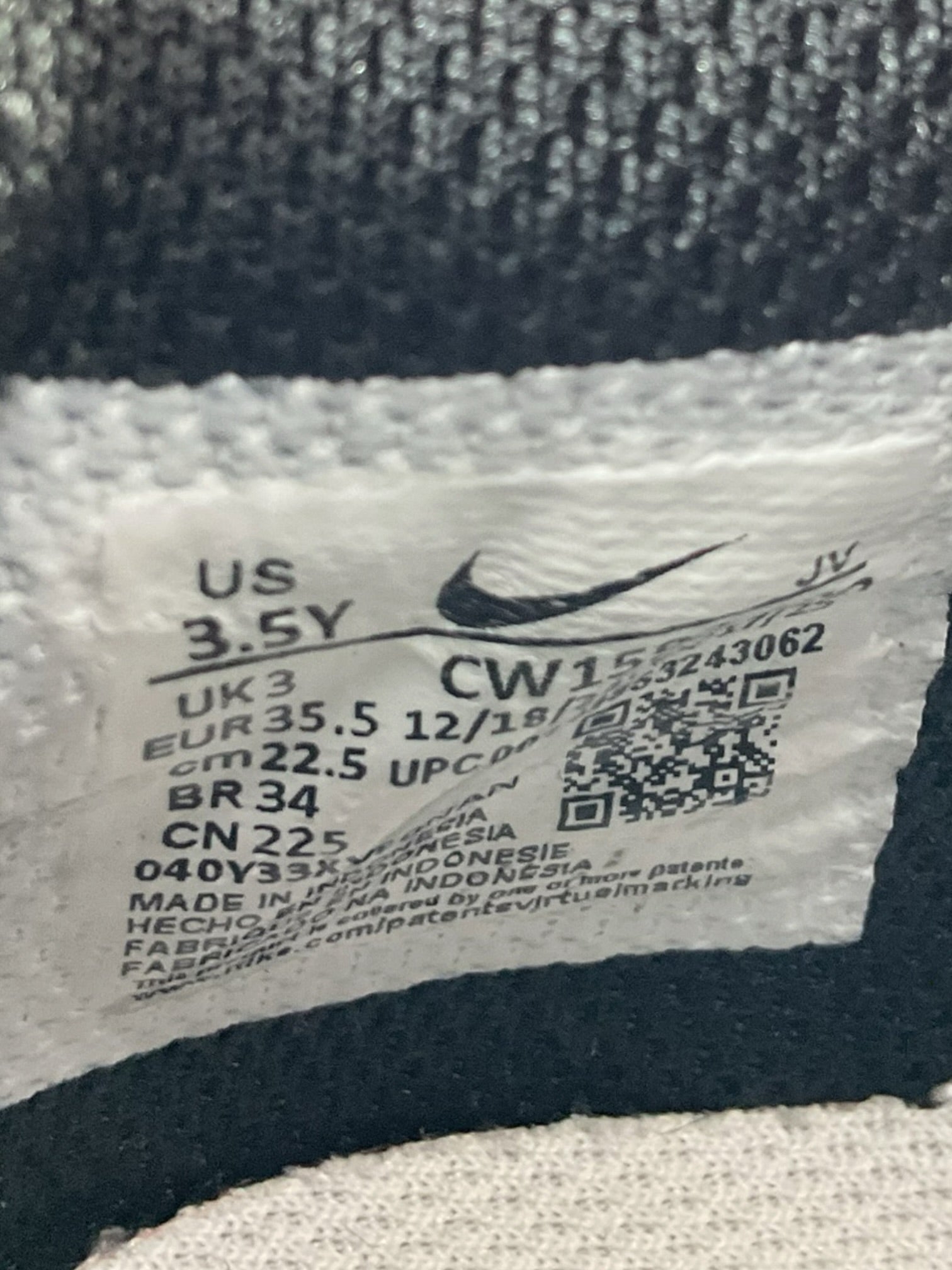 Tenis niño 3.5Y (Nike)