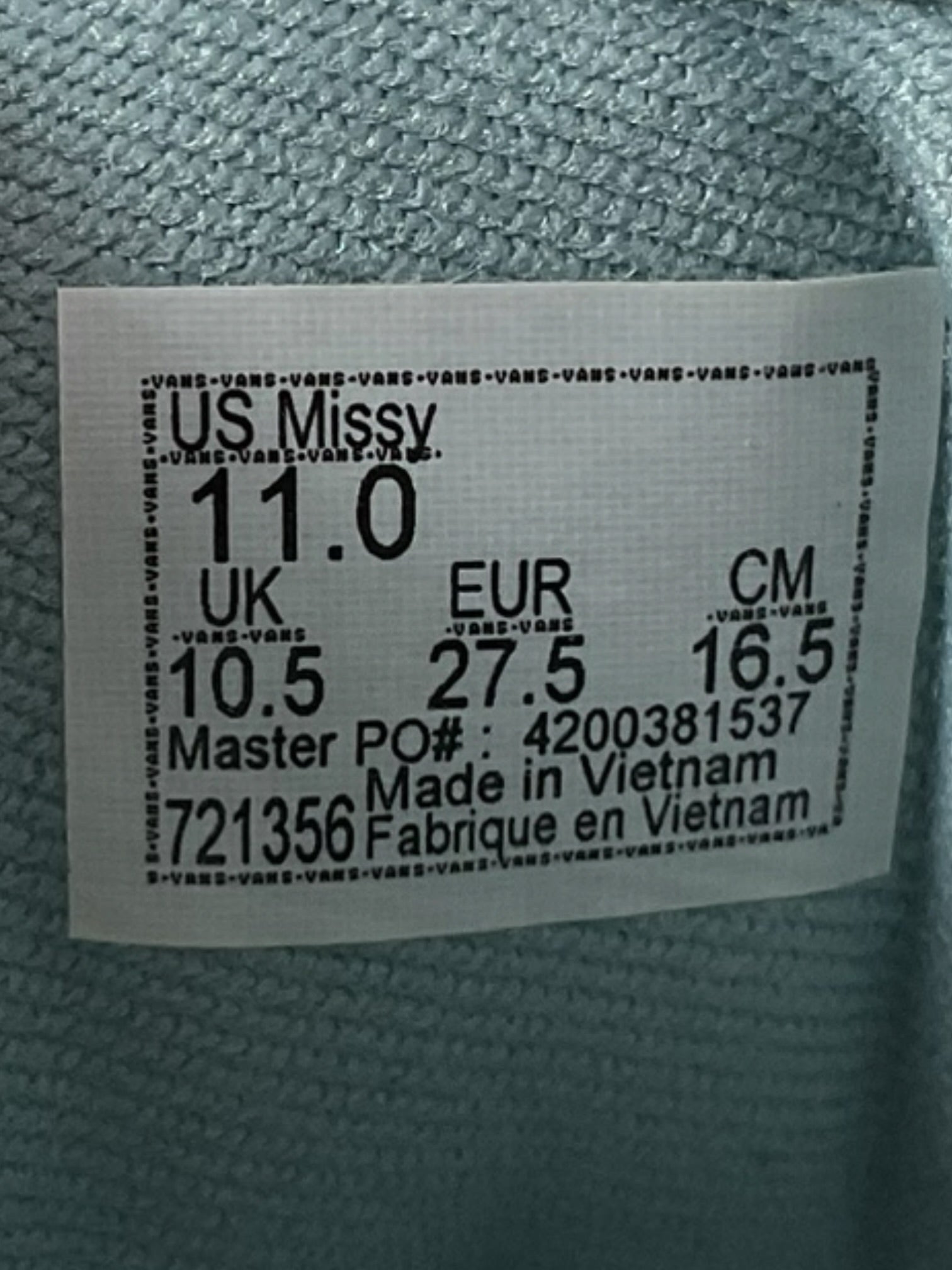 Tenis niño 11 (Vans)