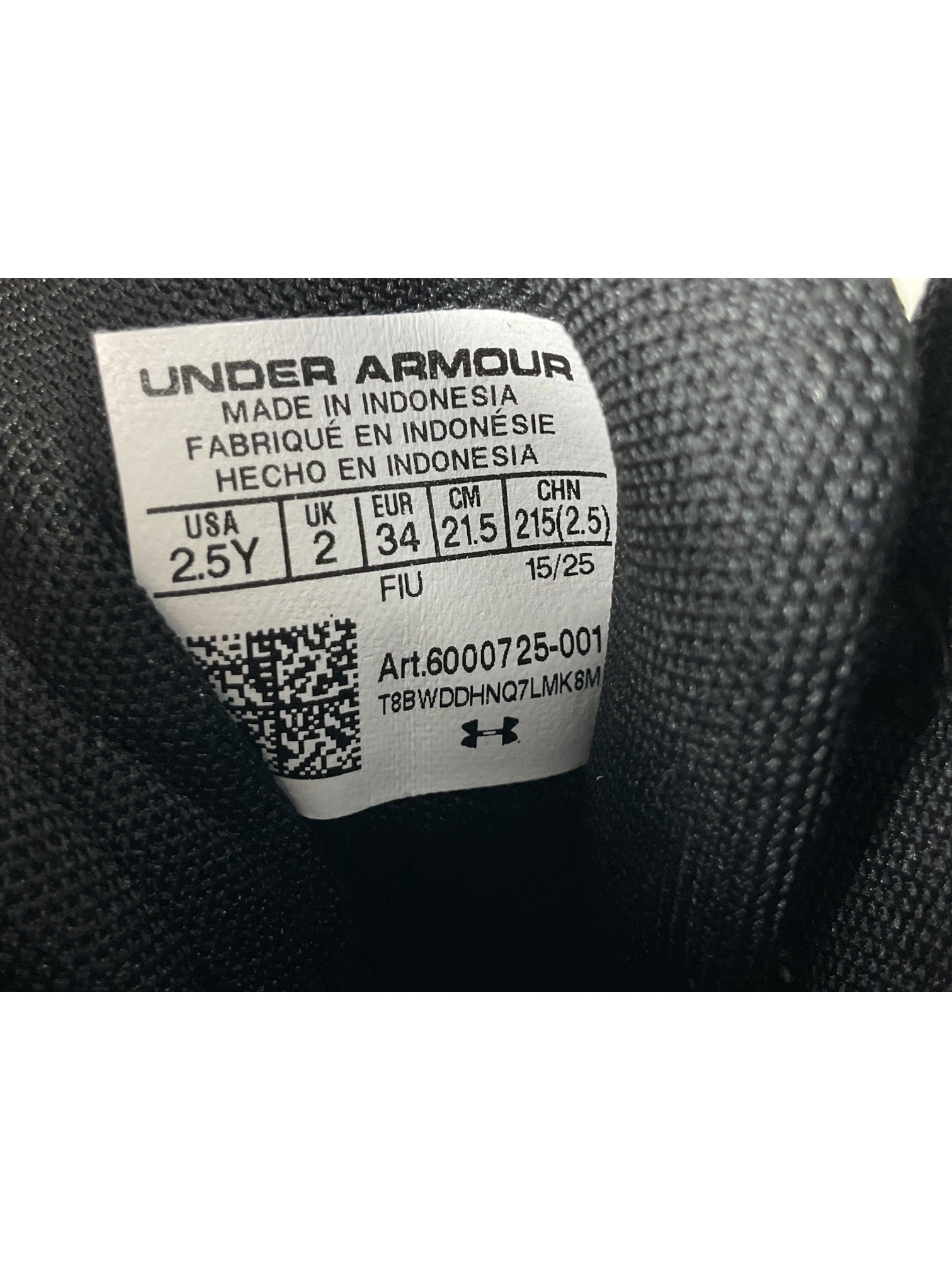 Tacos niño 2.5Y (Under Armour)