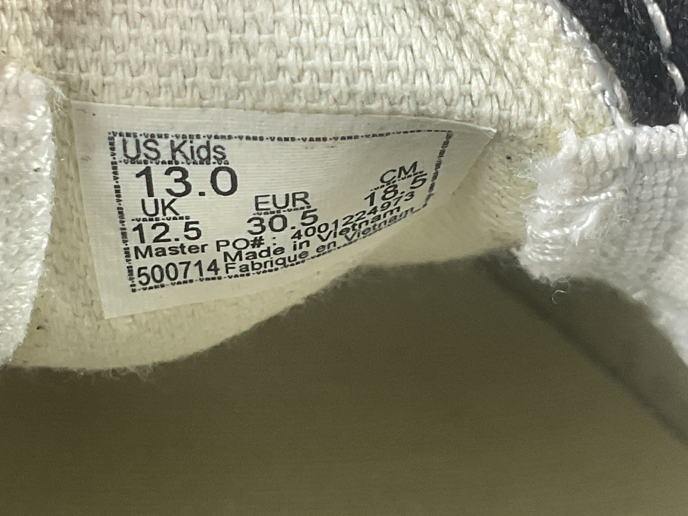 Tenis niño 12 (VANS)
