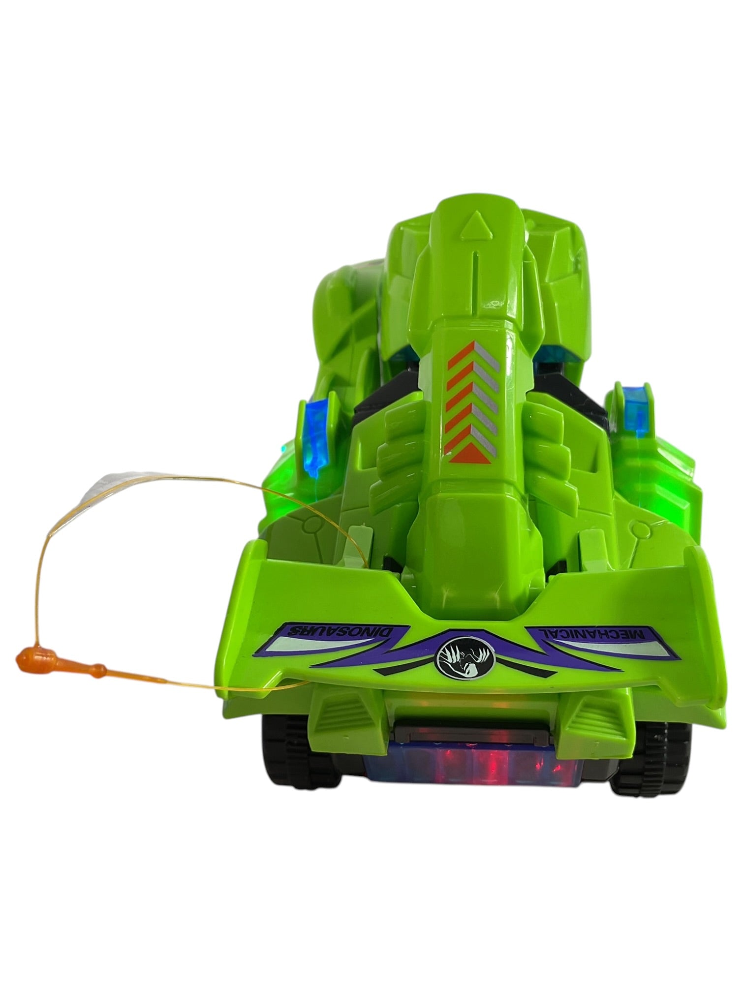 carro de juguete transformable en dinosaurio
