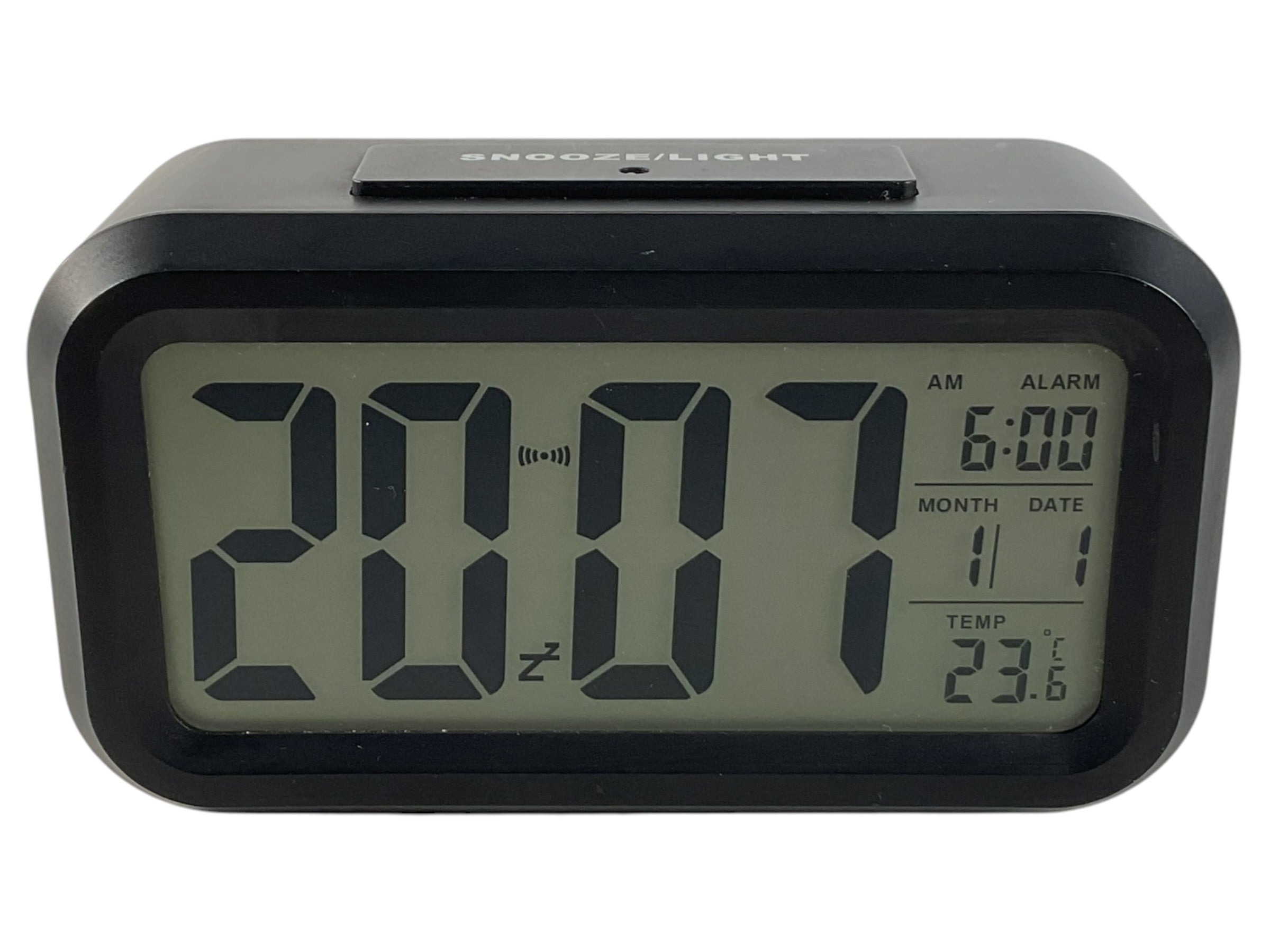 Reloj despertador digital de mesa