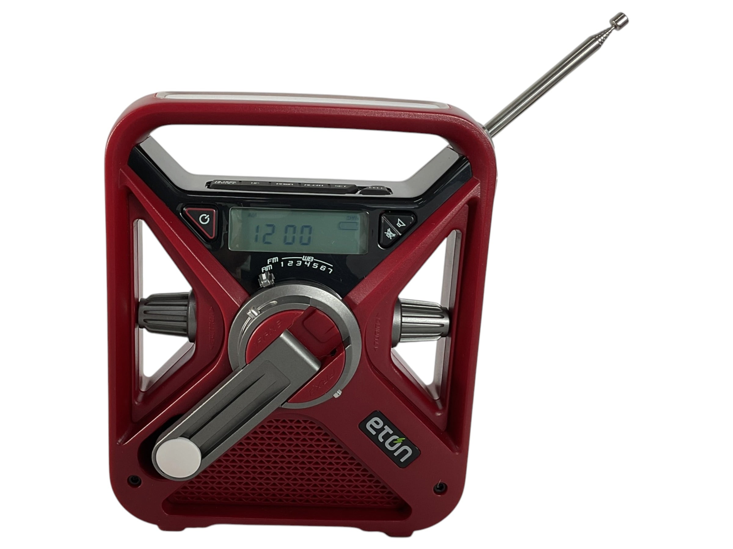 Radio meteorológica y cargador de teléfono portátil multiusos
