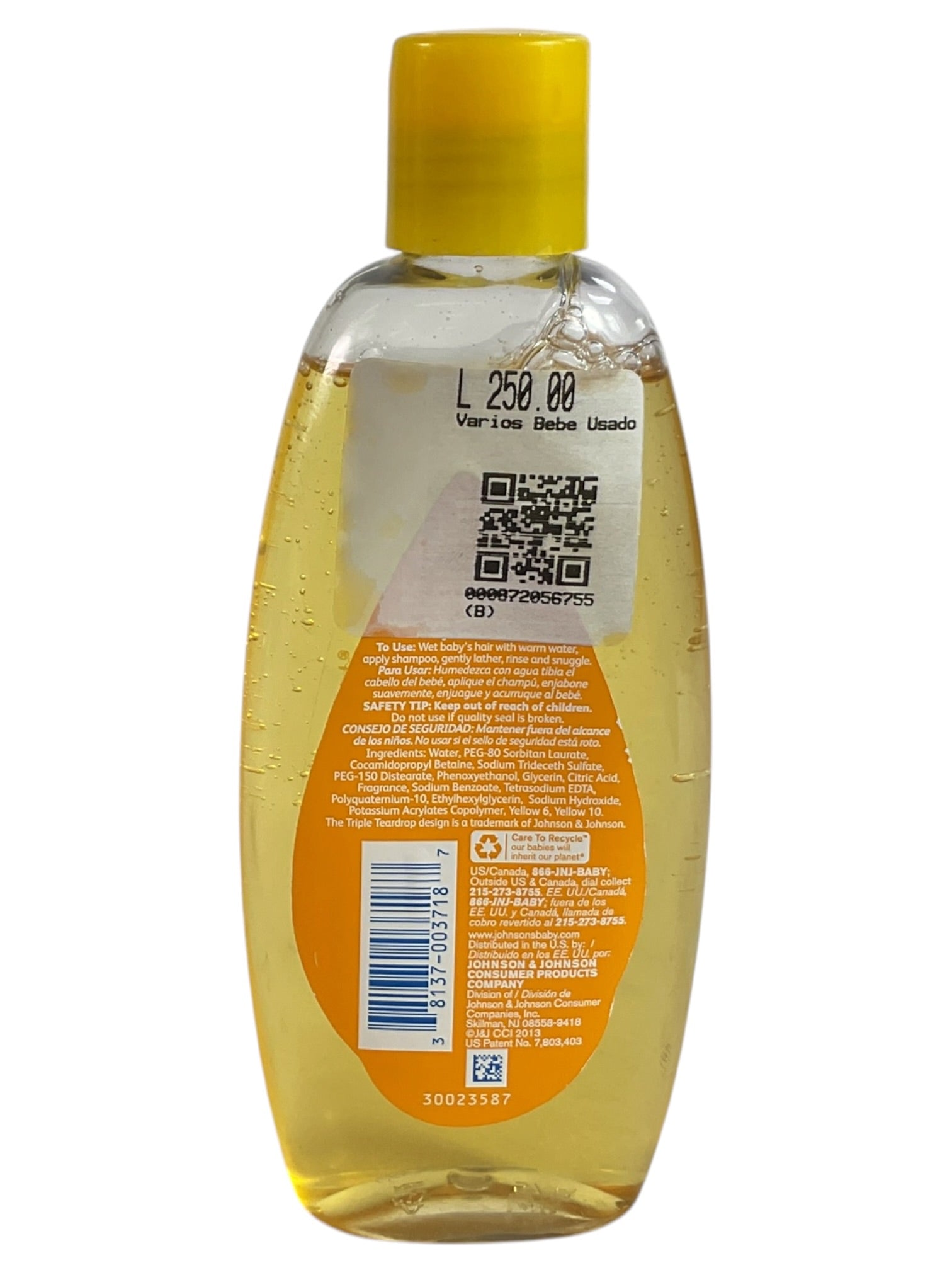 Shampoo de bebé  (Johnson’s)