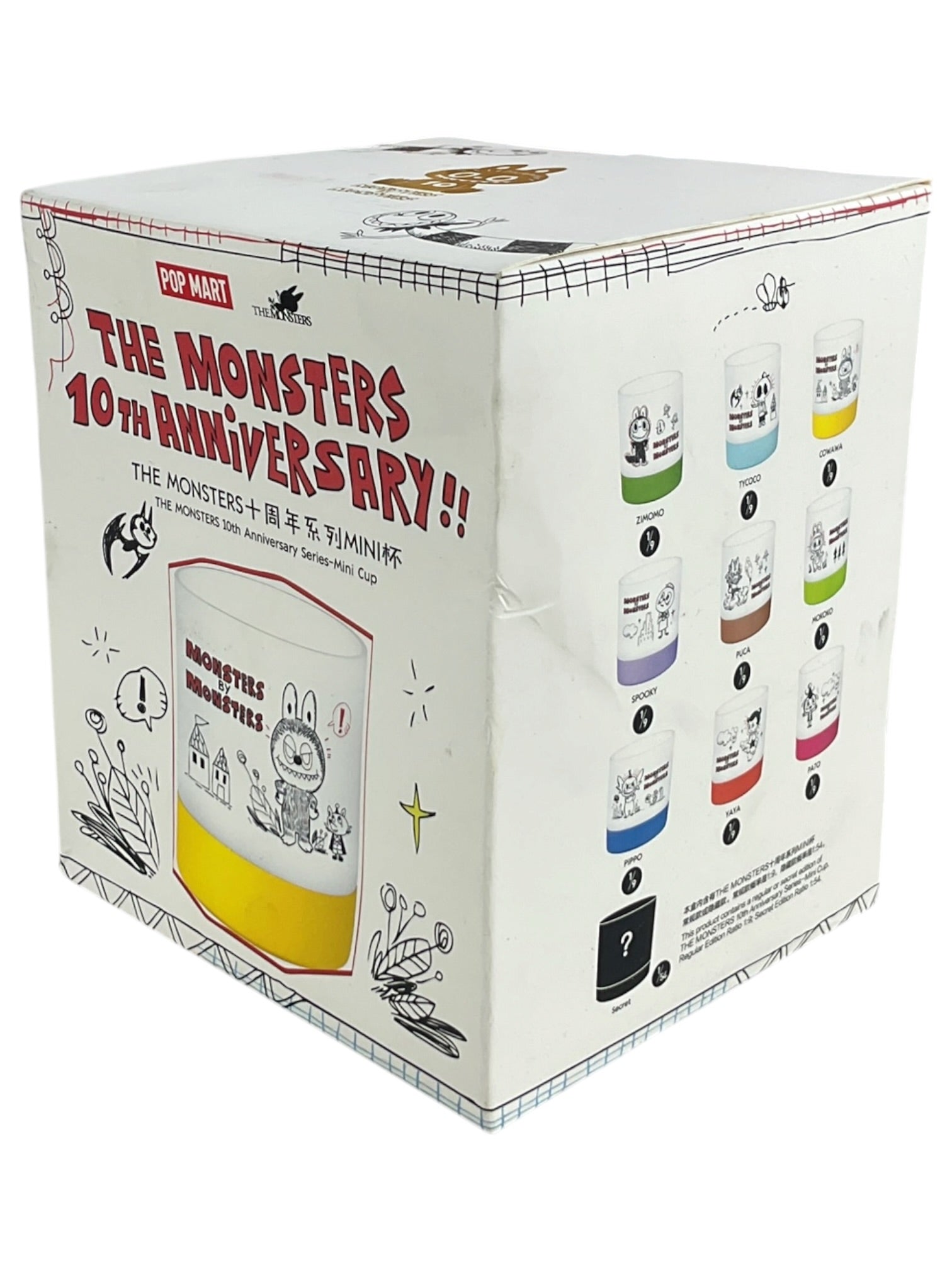 Mini vaso sorpresa (The Monsters 10th Anniversary Series-Pop Mart)