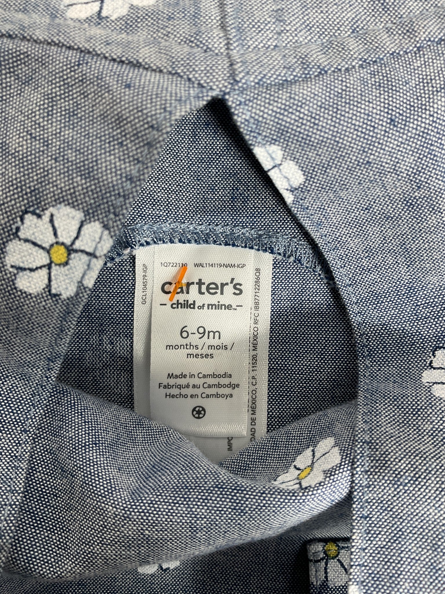 Vestido niña 6-9M (Carter's)