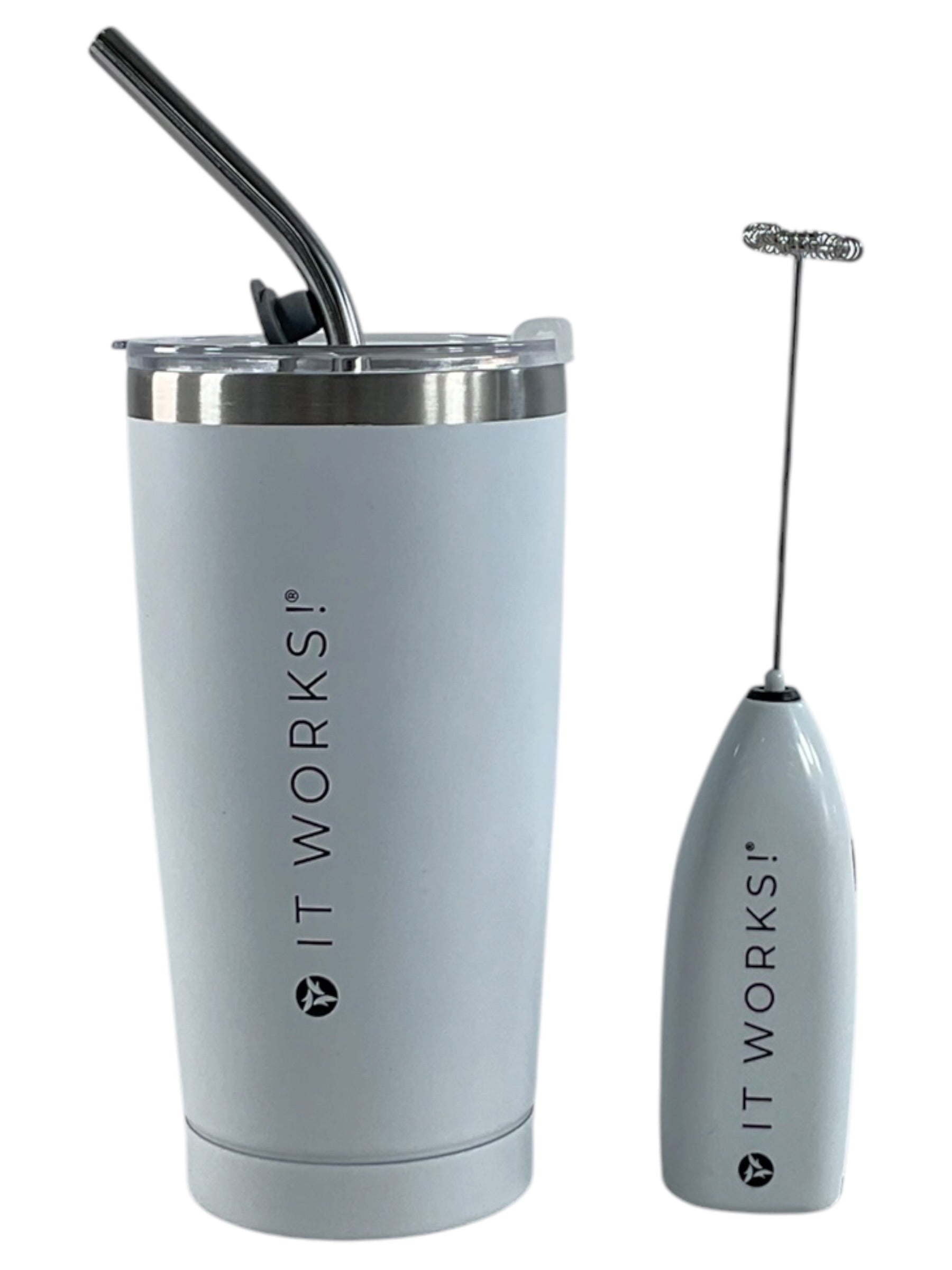 Kit It Works! - Tumbler y espumador con popote montado