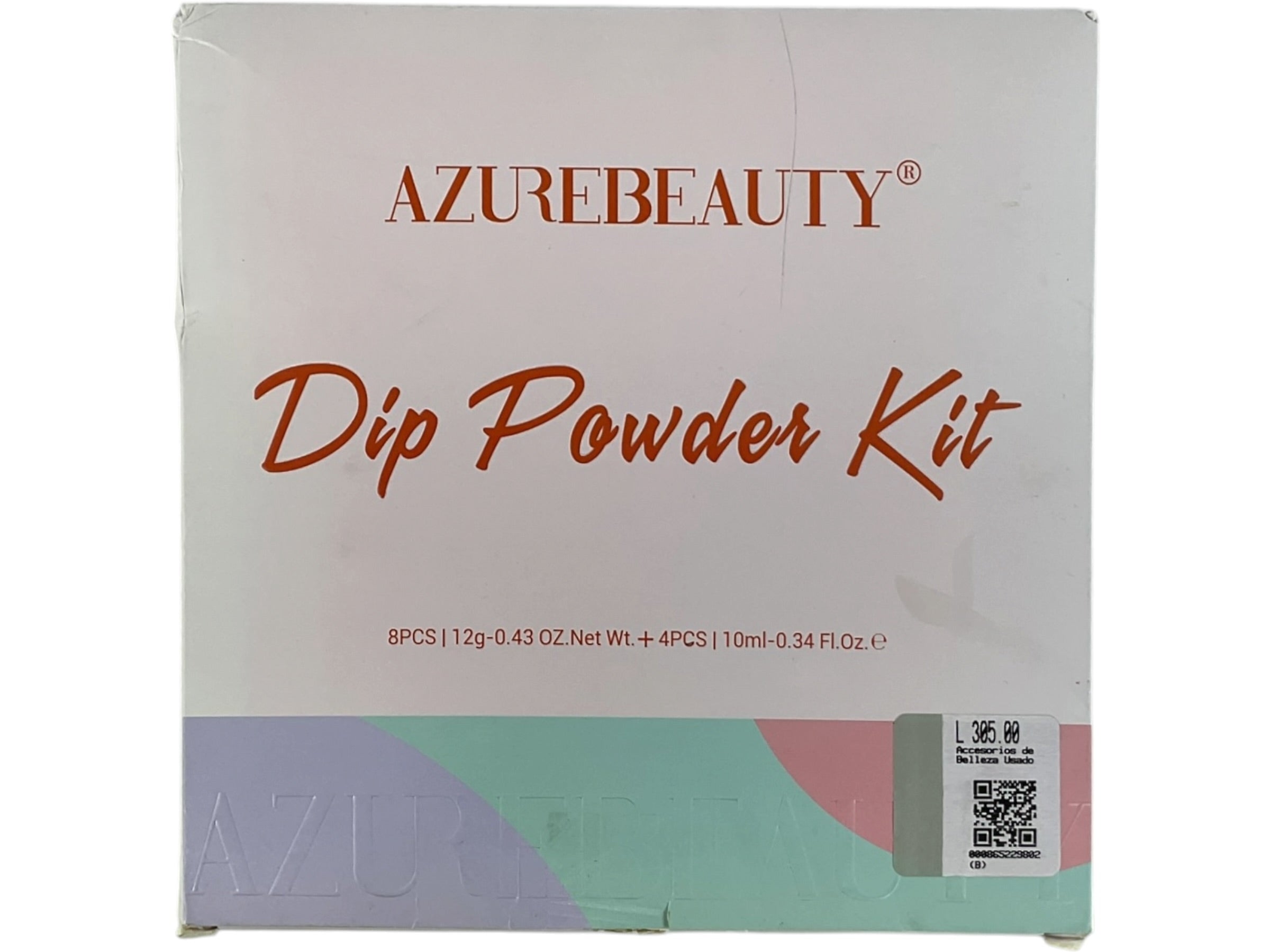 Kit Polvo Dip AzureBeauty - Caja frontal