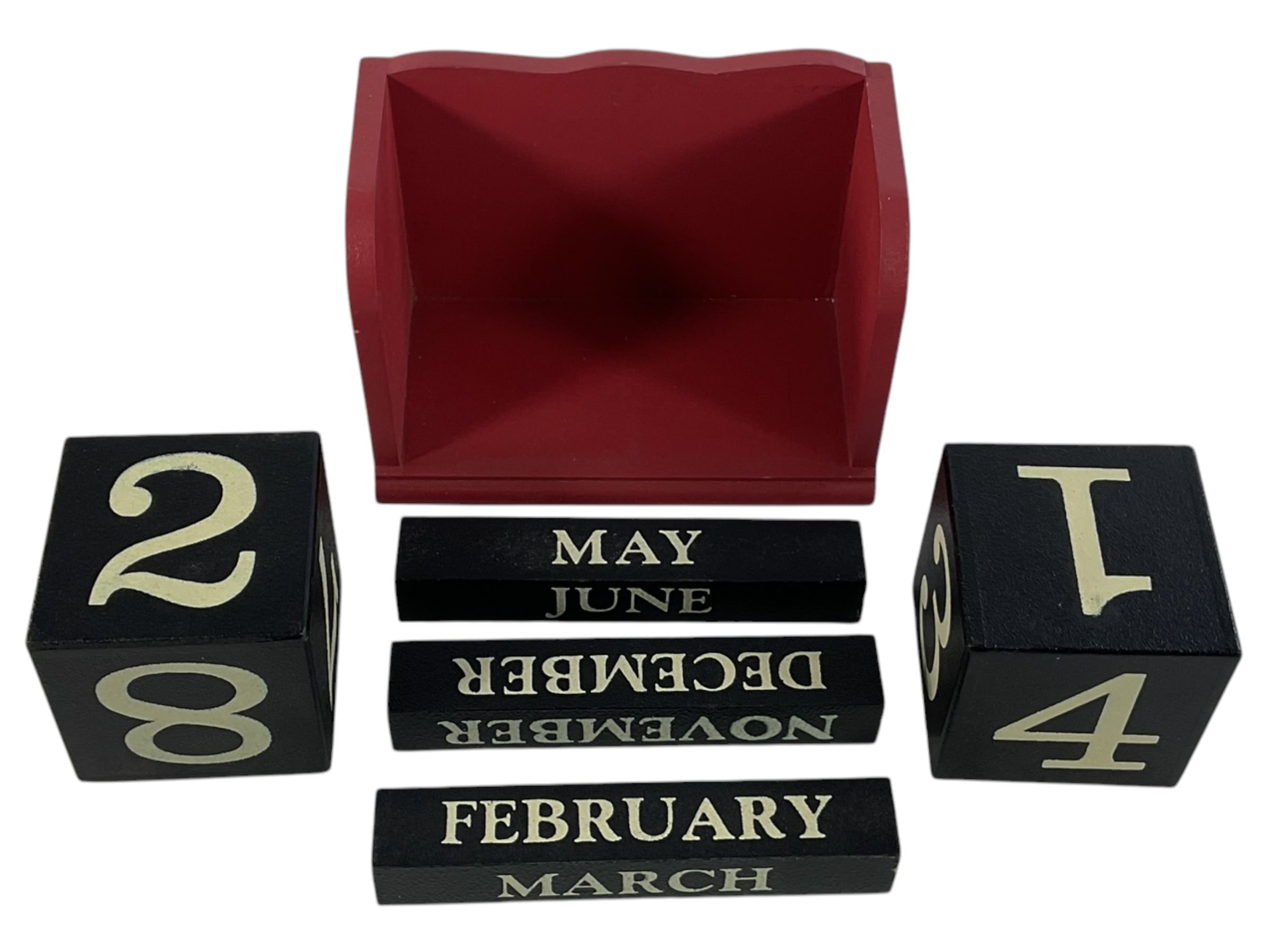 Calendario Perpetuo de Madera - Piezas desmontadas