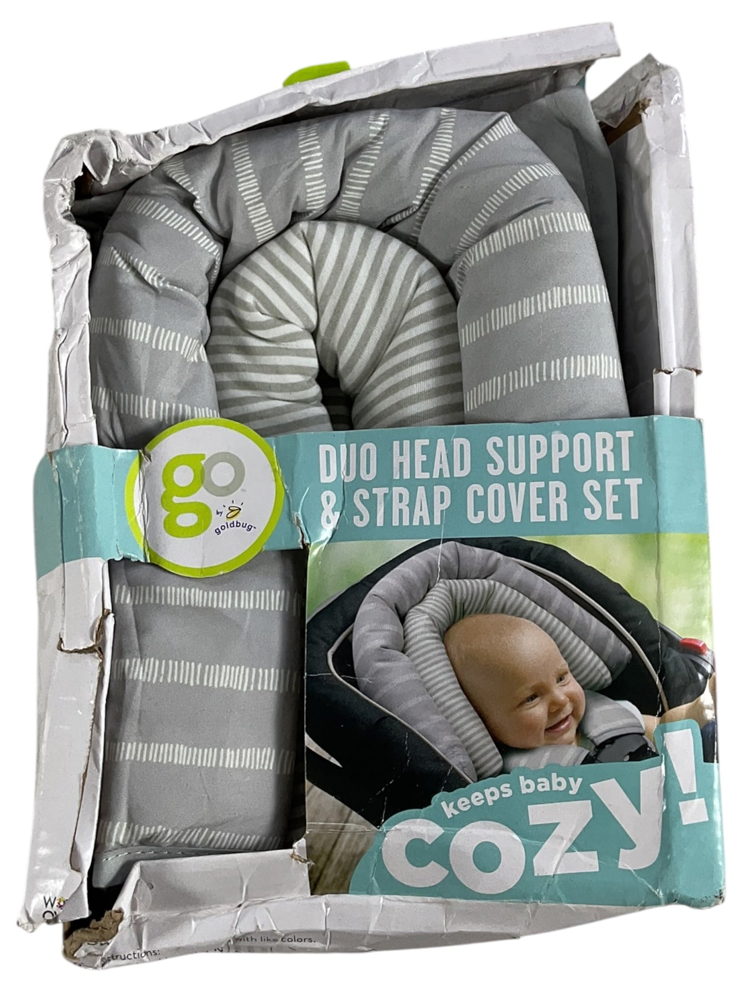 Set de reductor de cabeza y protectores de cinturón para bebé