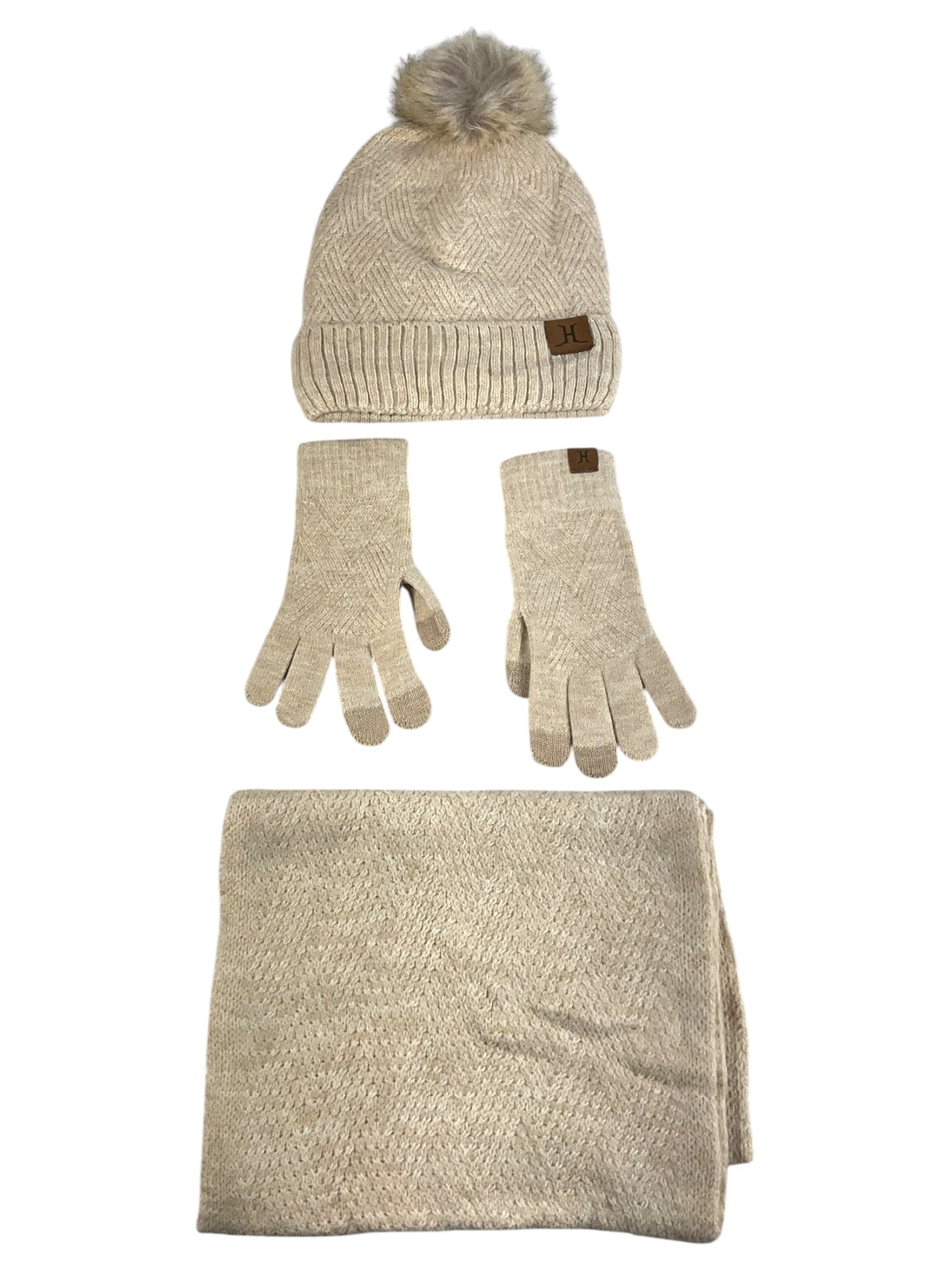 Set de gorro, guantes y bufanda
