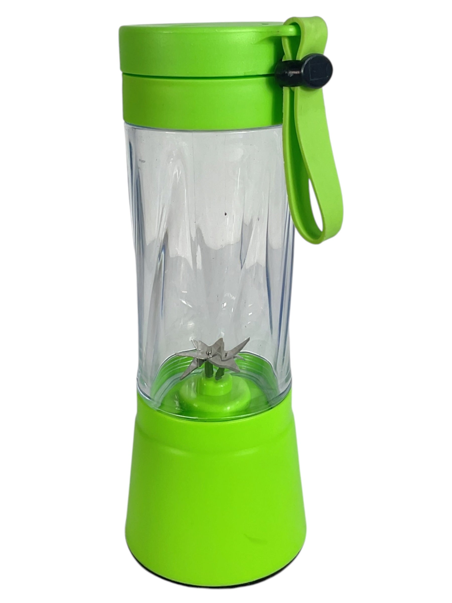 Mini licuadora portátil USB - Vista angular del vaso transparente