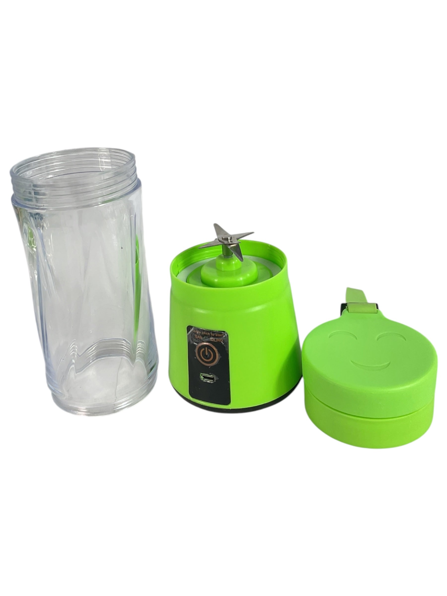 Mini licuadora portátil USB - Vista frontal ensamblada con tapa