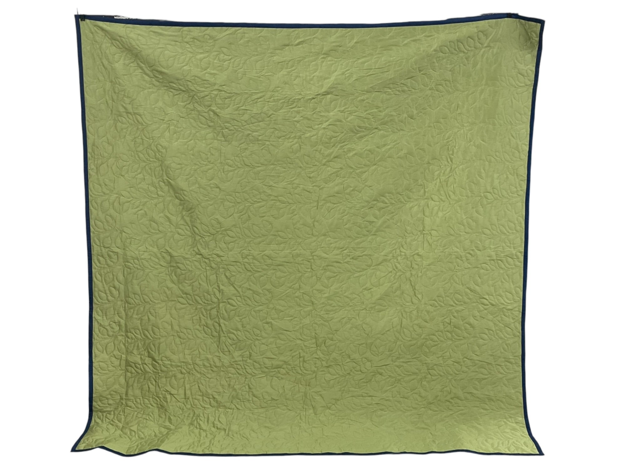 Cubrecama reversible - cara verde oliva