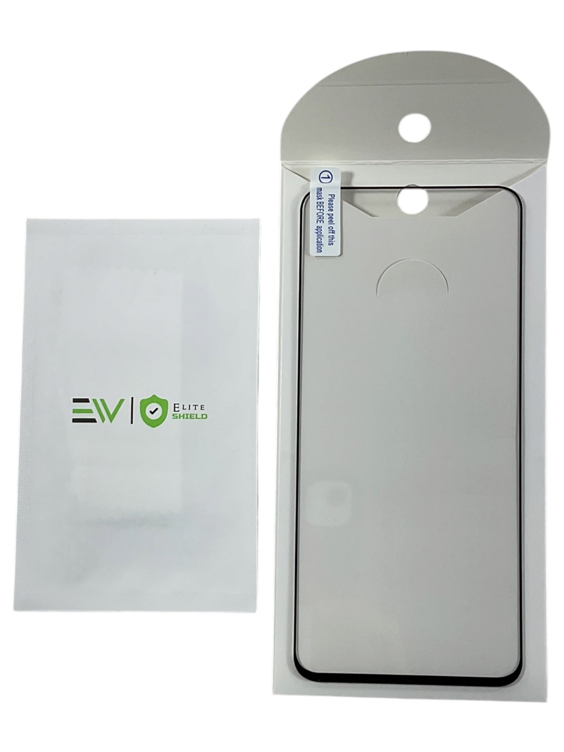 Protector Elite Shield EV - Vista del protector y accesorio de instalación