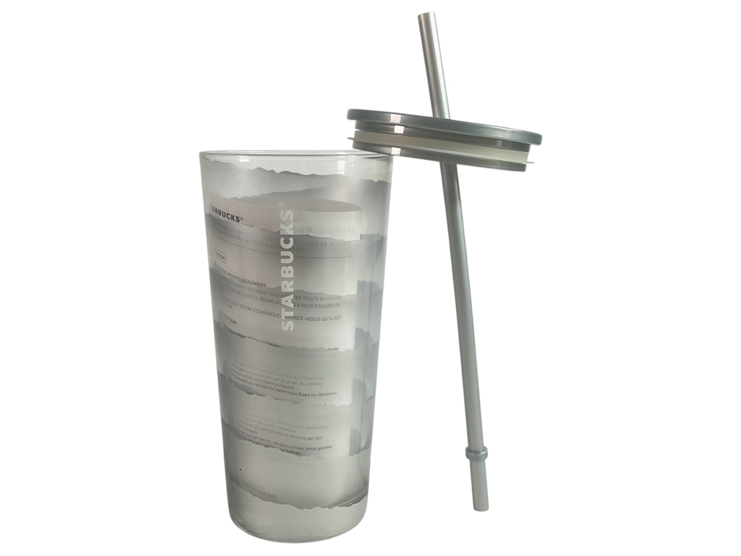 Vaso Tumbler Starbucks - Vista trasera con instrucciones