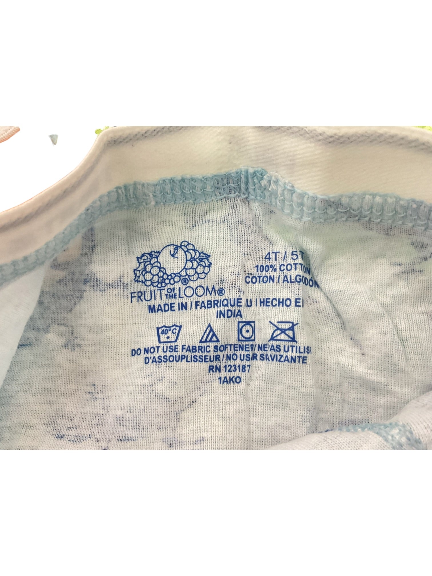 ropa interior Niño 4T/5T (Fruit Of The Loom)