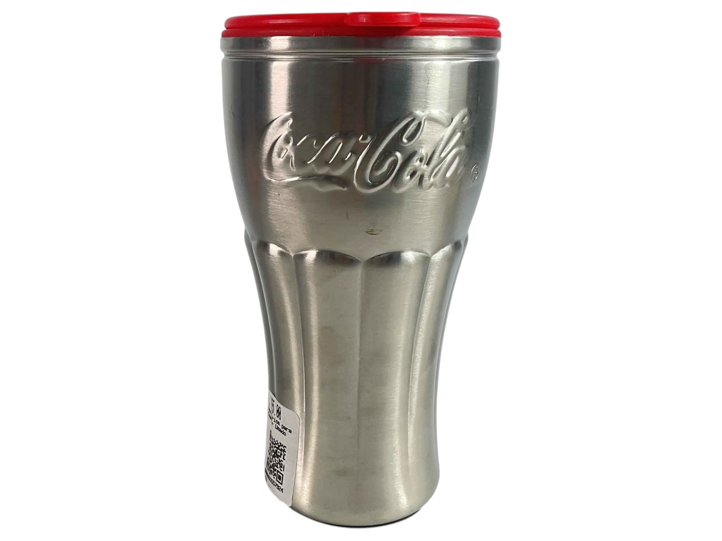 Vaso Térmico Coca-Cola - Vista con tapa abierta