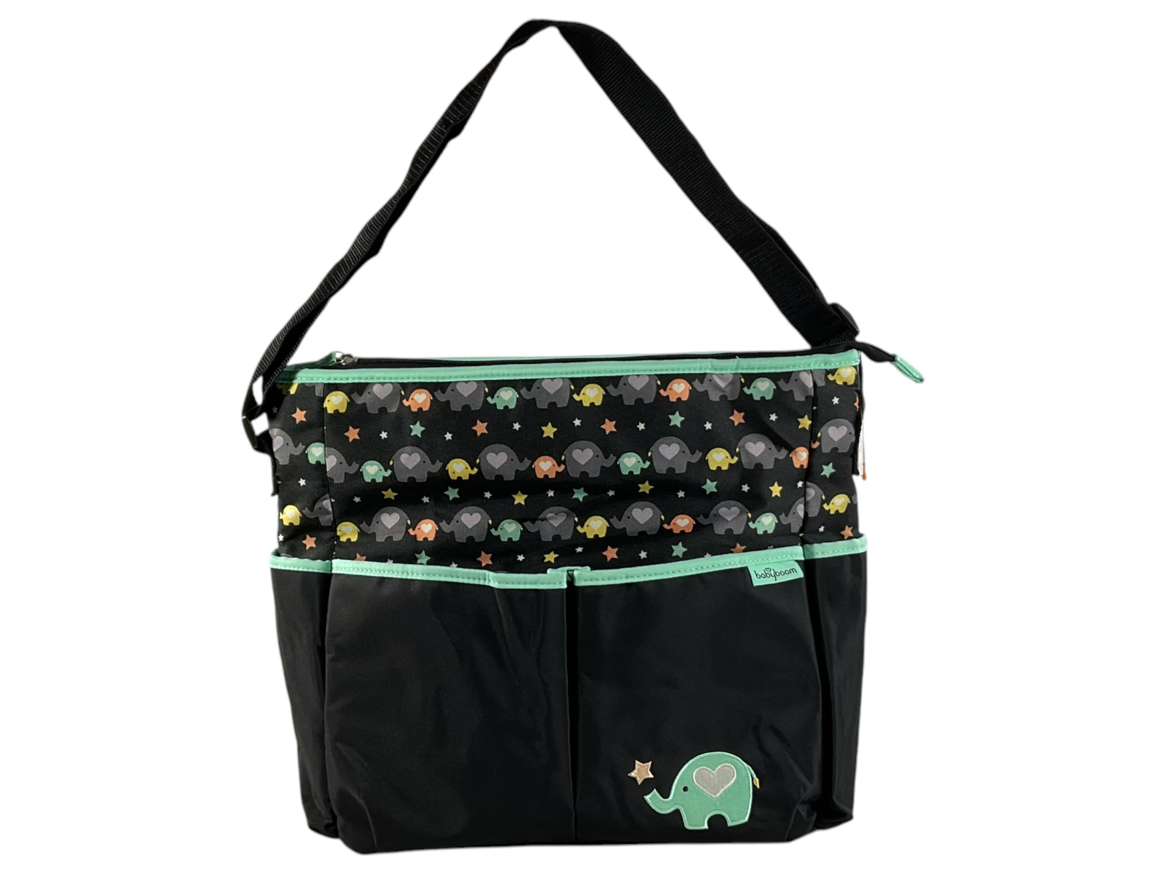 Bolsa pañalera elefantes Baby Boom - Vista frontal