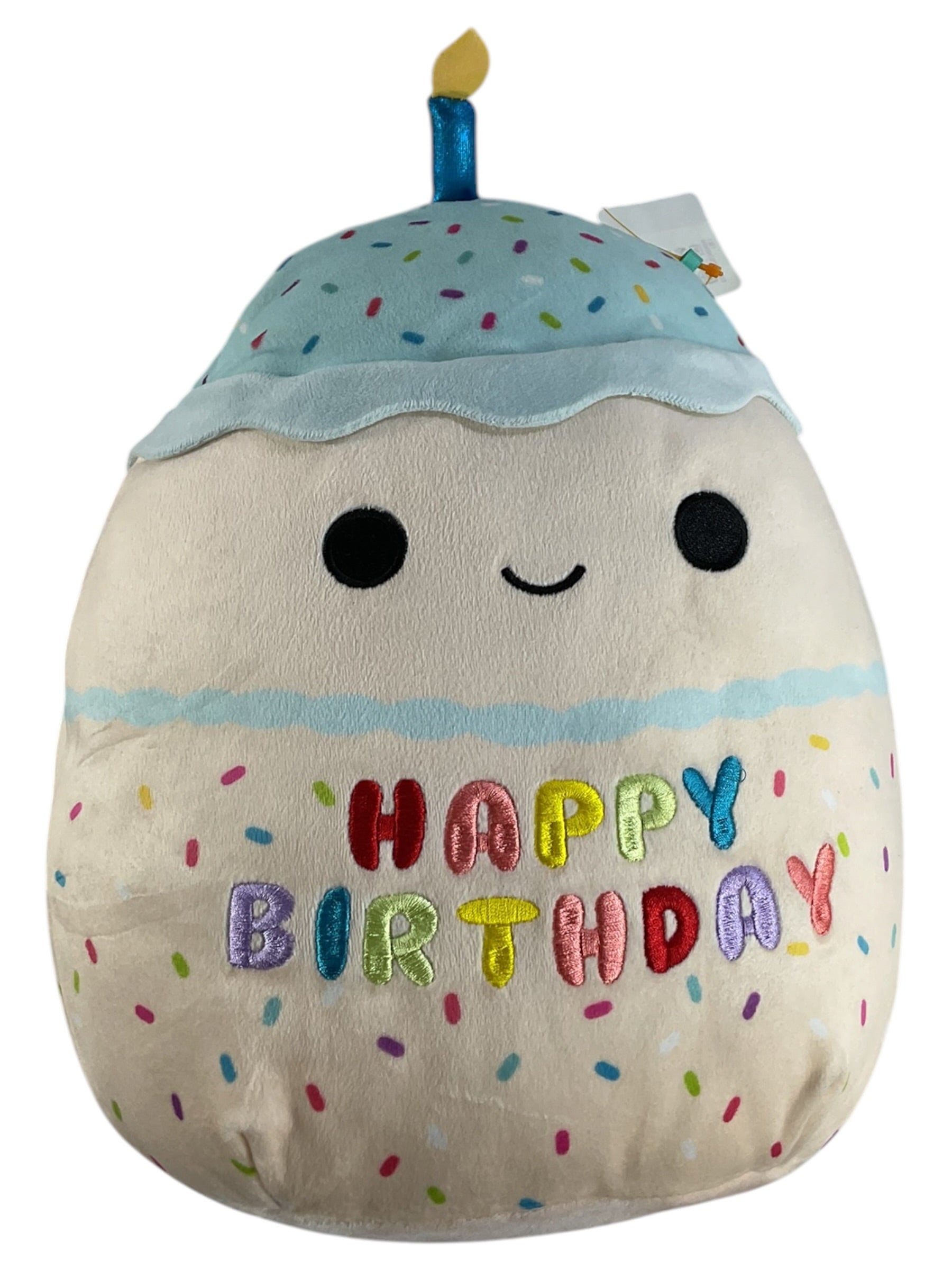 Peluche Squishmallow pastel cumpleaños - Vista frontal