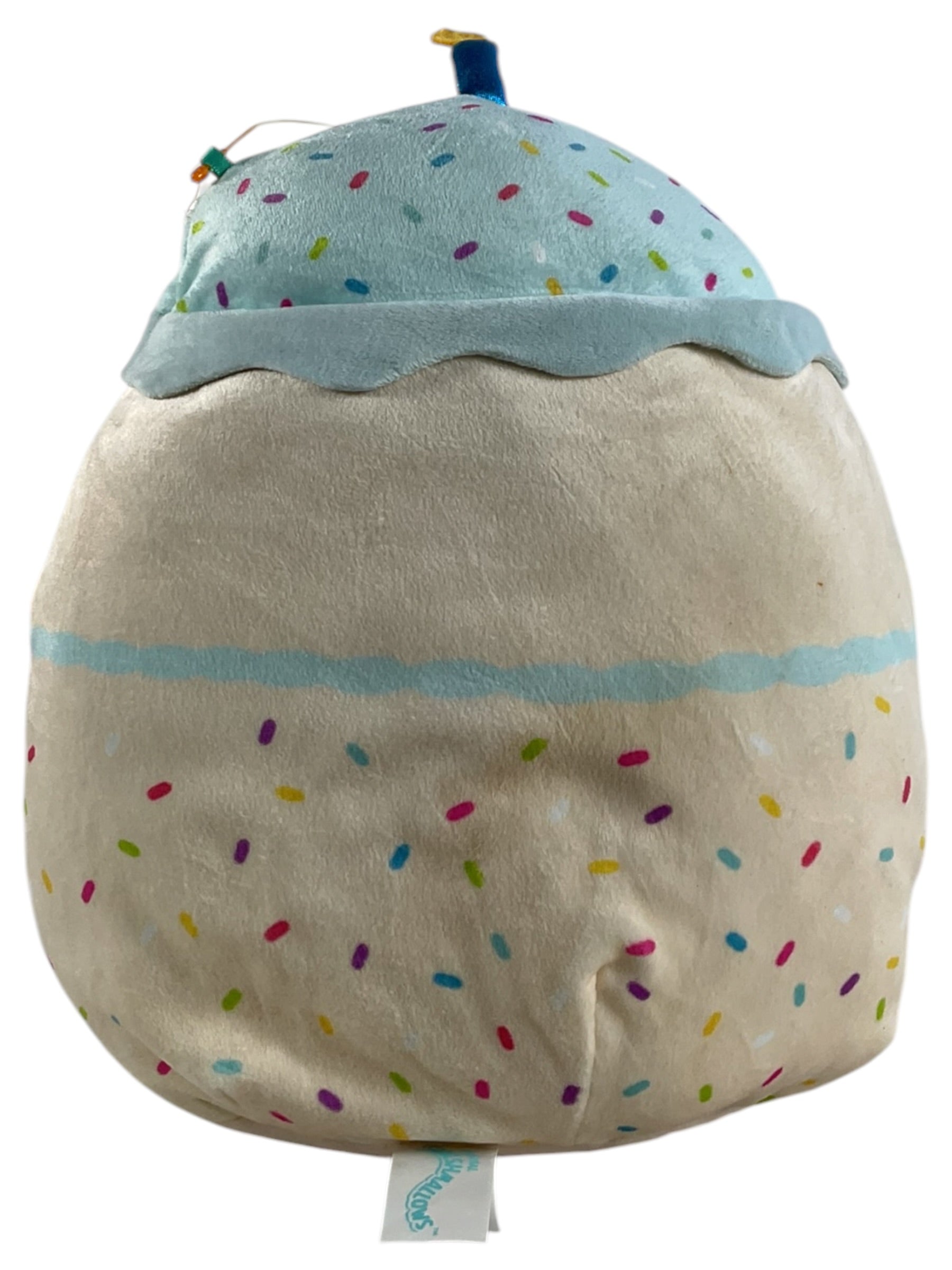 Peluche Squishmallow pastel cumpleaños - Vista trasera