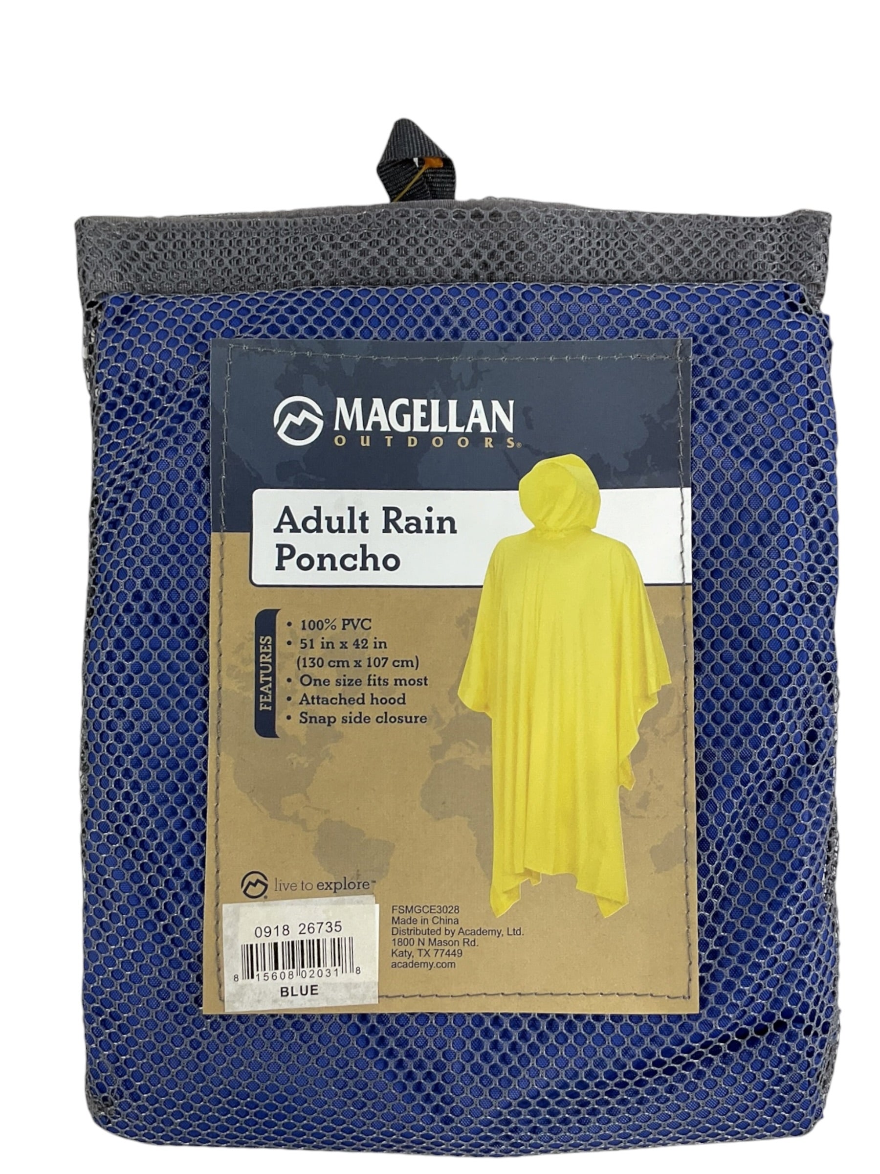 Poncho impermeable azul Magellan Outdoors - Empaque