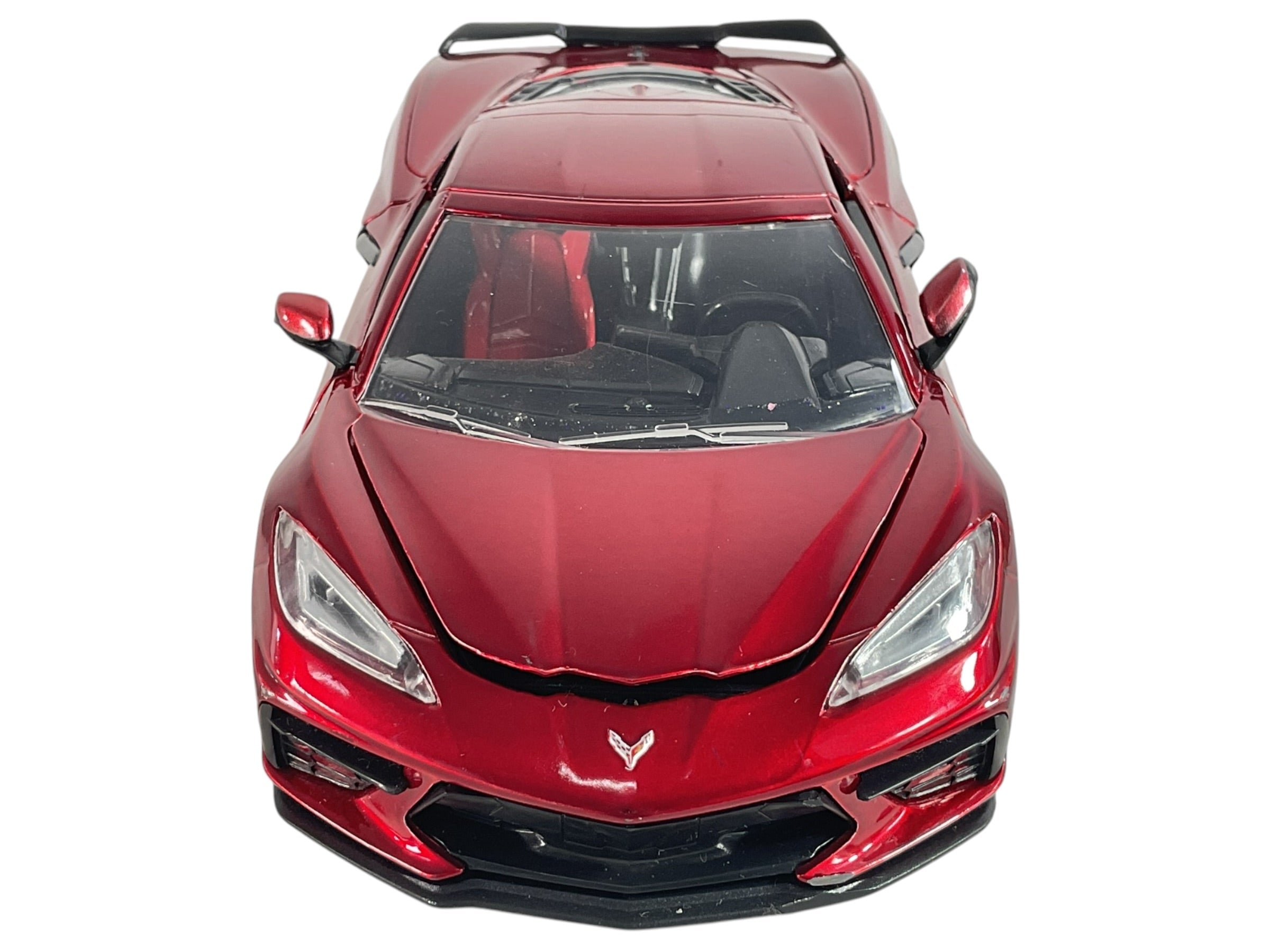 Auto de juguete Chevrolet Corvette rojo JADA TOYS, vista frontal
