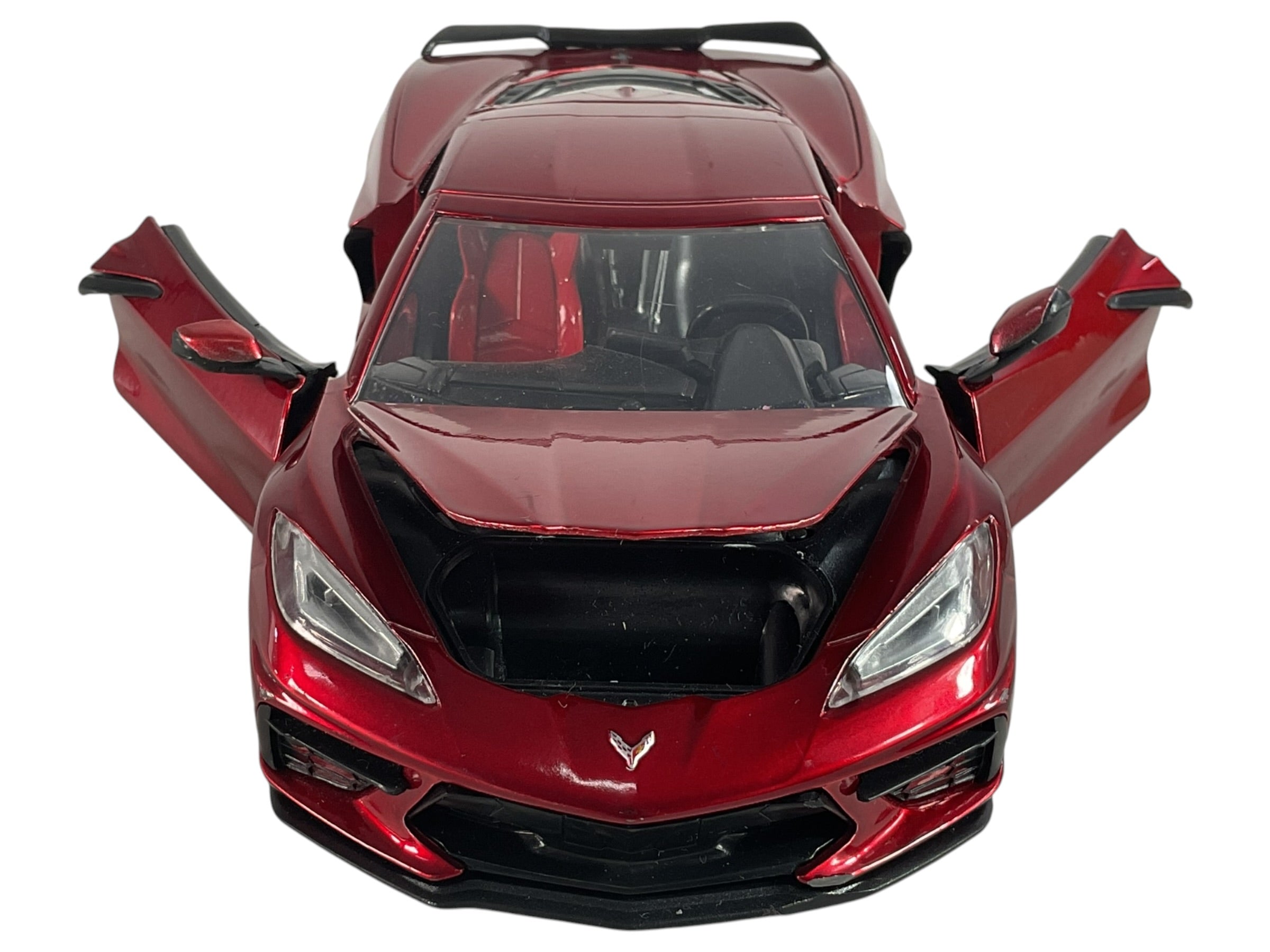 Auto de juguete Chevrolet Corvette rojo JADA TOYS, vista trasera