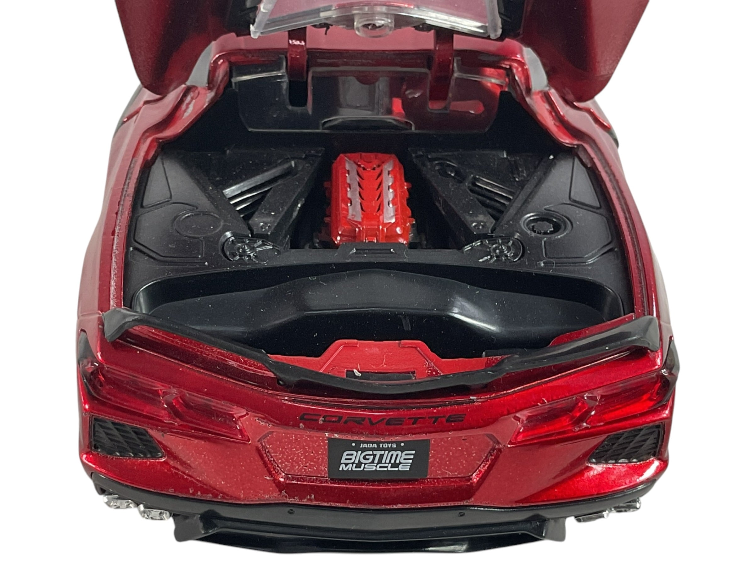 Auto de juguete Chevrolet Corvette rojo JADA TOYS con puertas abiertas