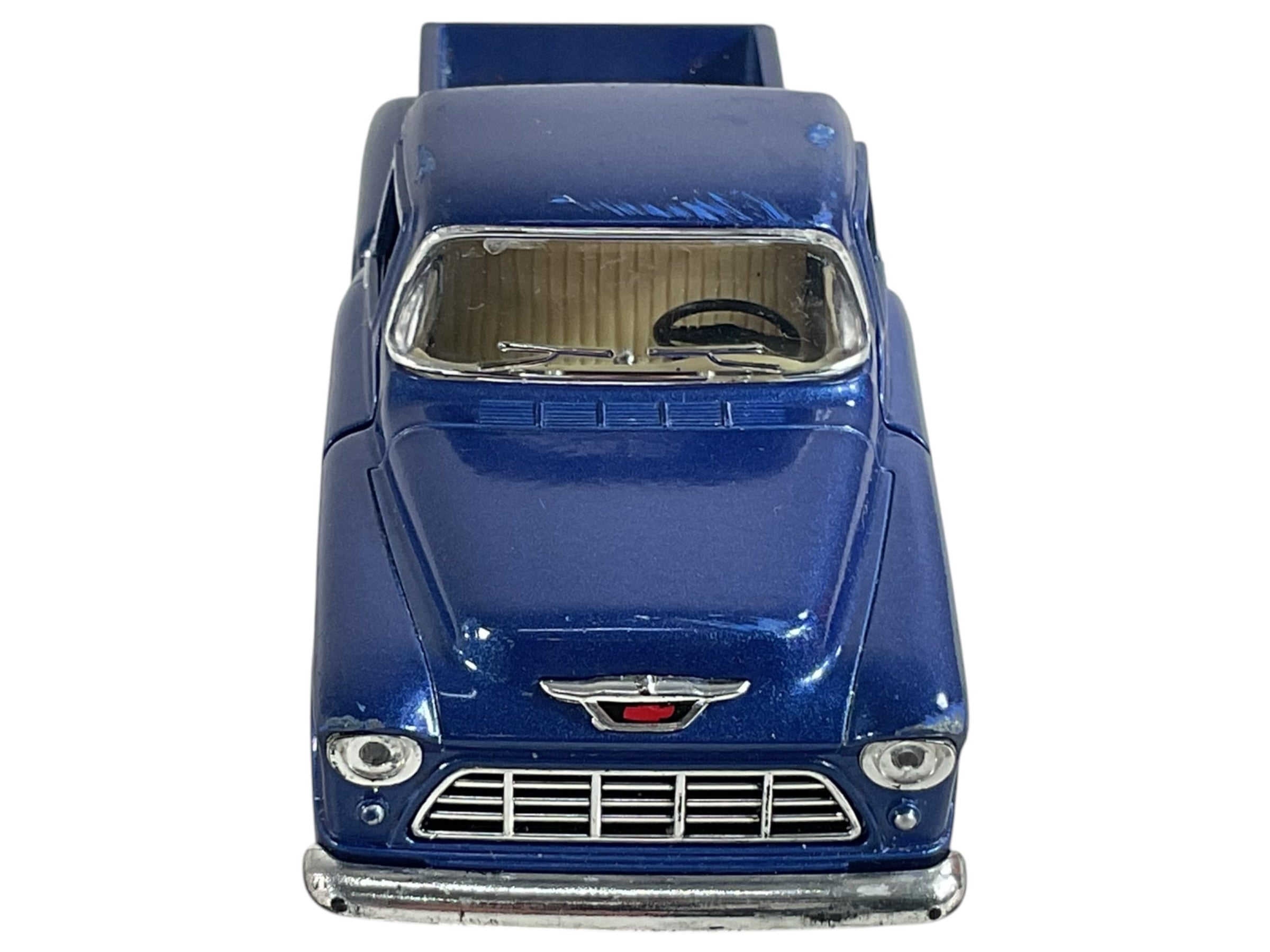 Camioneta Chevrolet 3100 1955 azul, vista trasera