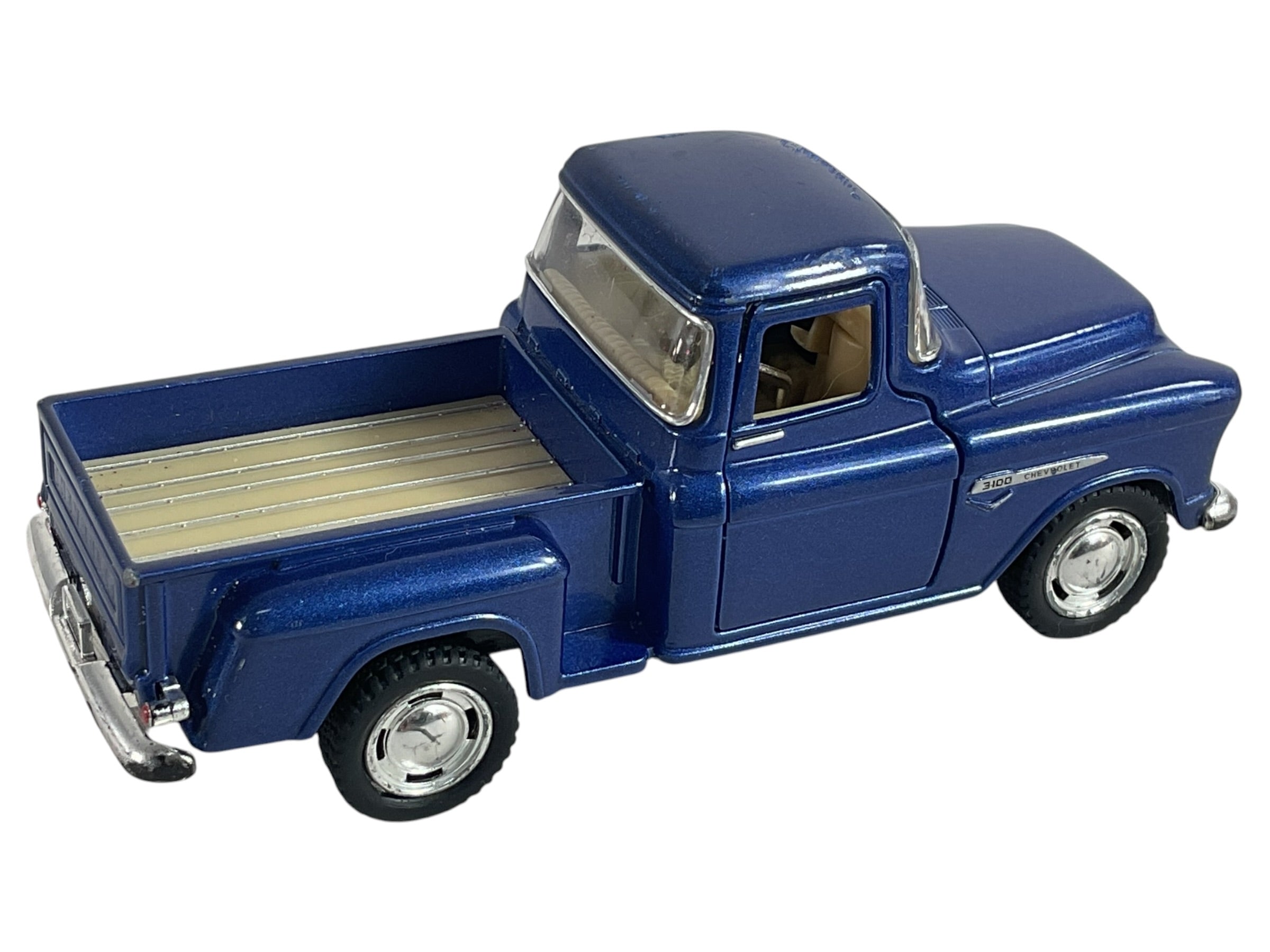 Camioneta Chevrolet 3100 1955 azul, vista frontal