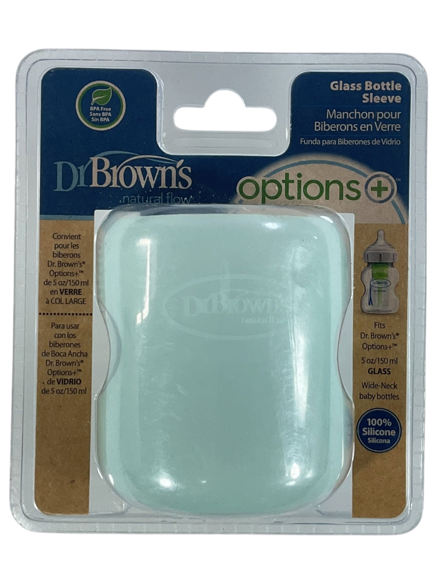 Funda protectora de silicona para biberón de vidrio (Dr. Brown’s)