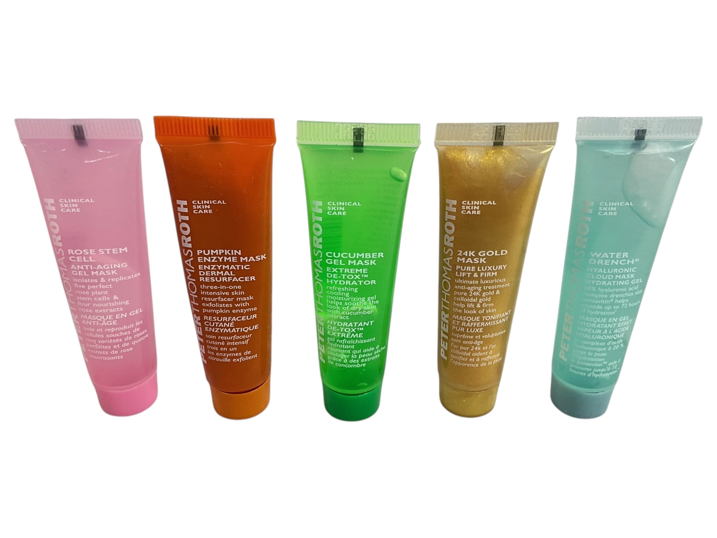 Empaque del set de cinco mascarillas faciales PETER THOMAS ROTH