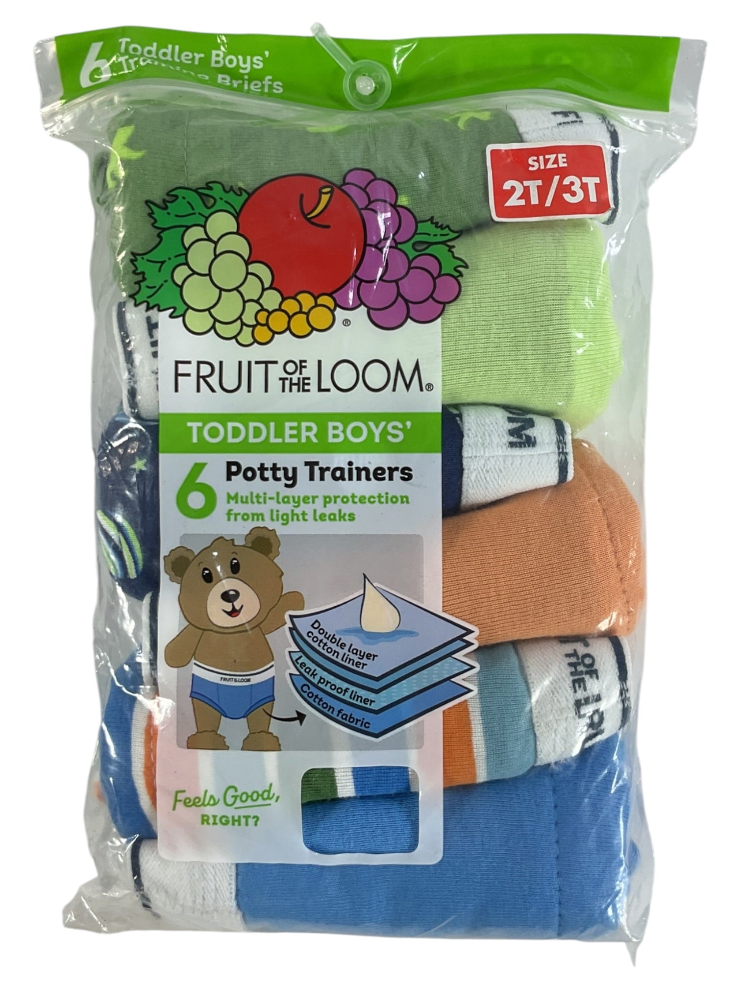 Set de ropa interior niño 2T/3T (Fruit of the Loom)