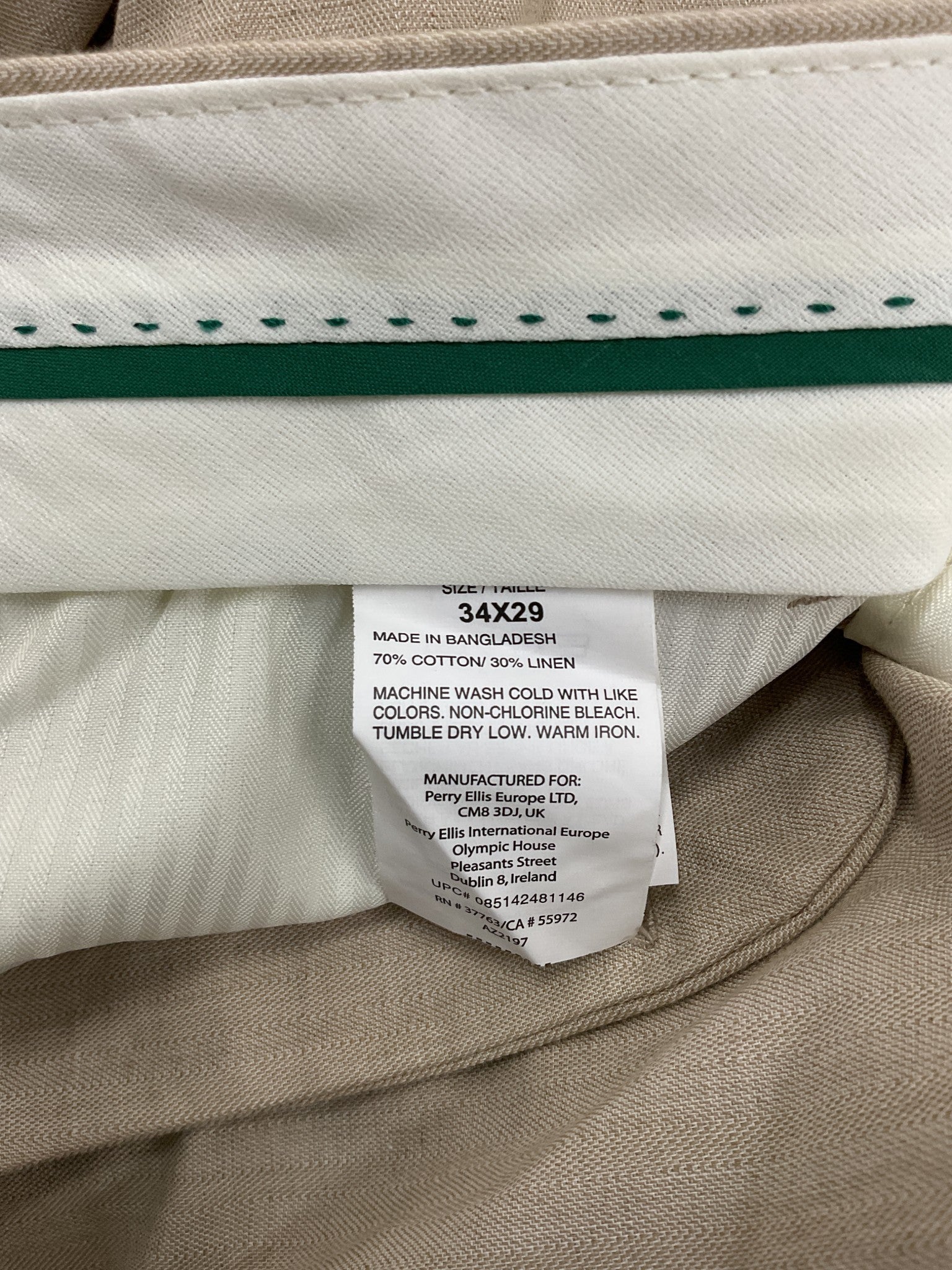 Pantalon 34x29 (Cubavera)