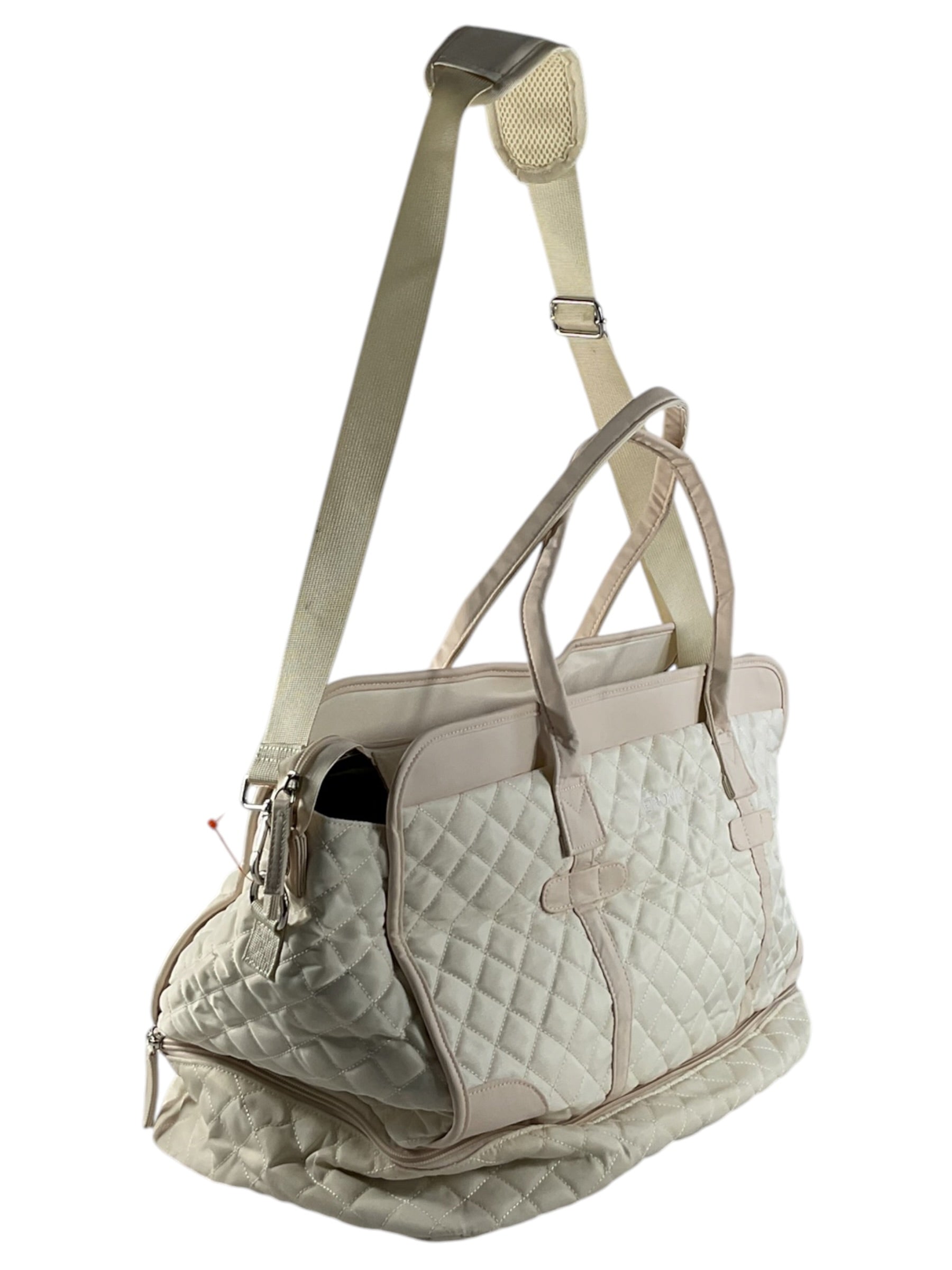 Bolso maternal ETRONIK beige detalle