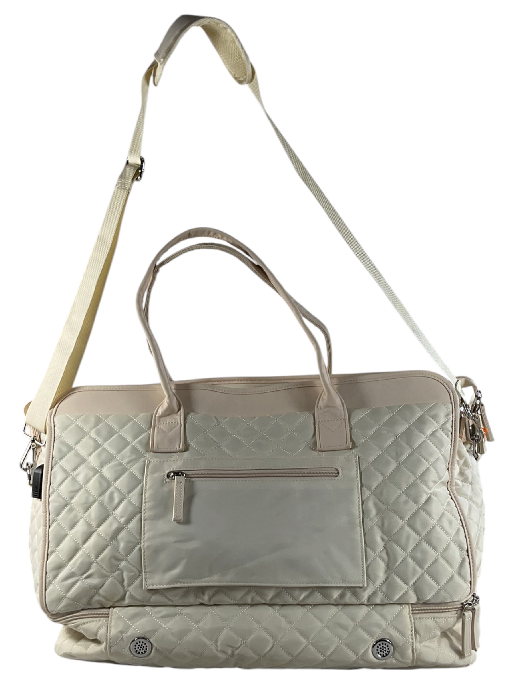 Bolso maternal ETRONIK beige vista lateral