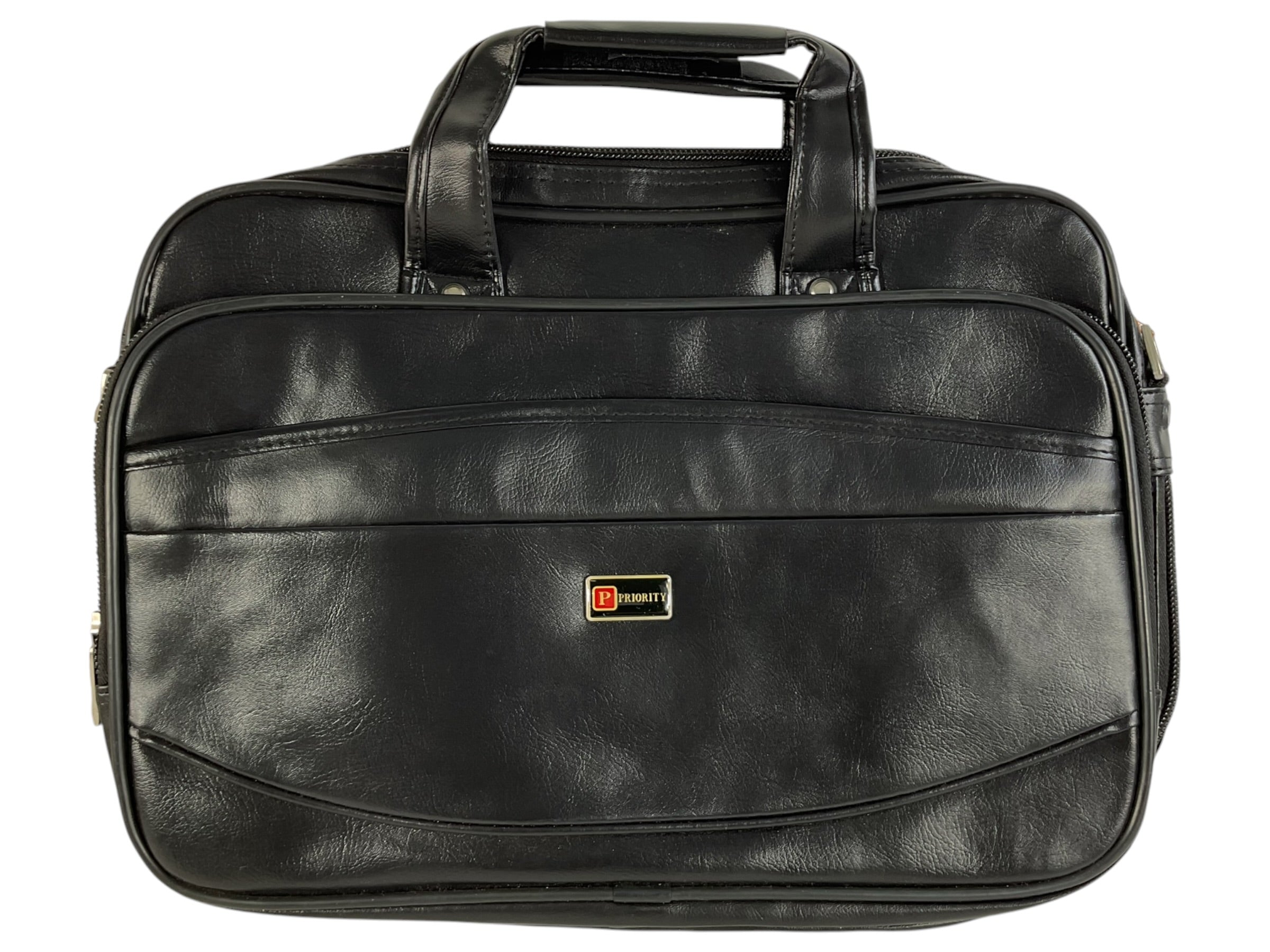 Maletín PRIORITY negro, vista frontal