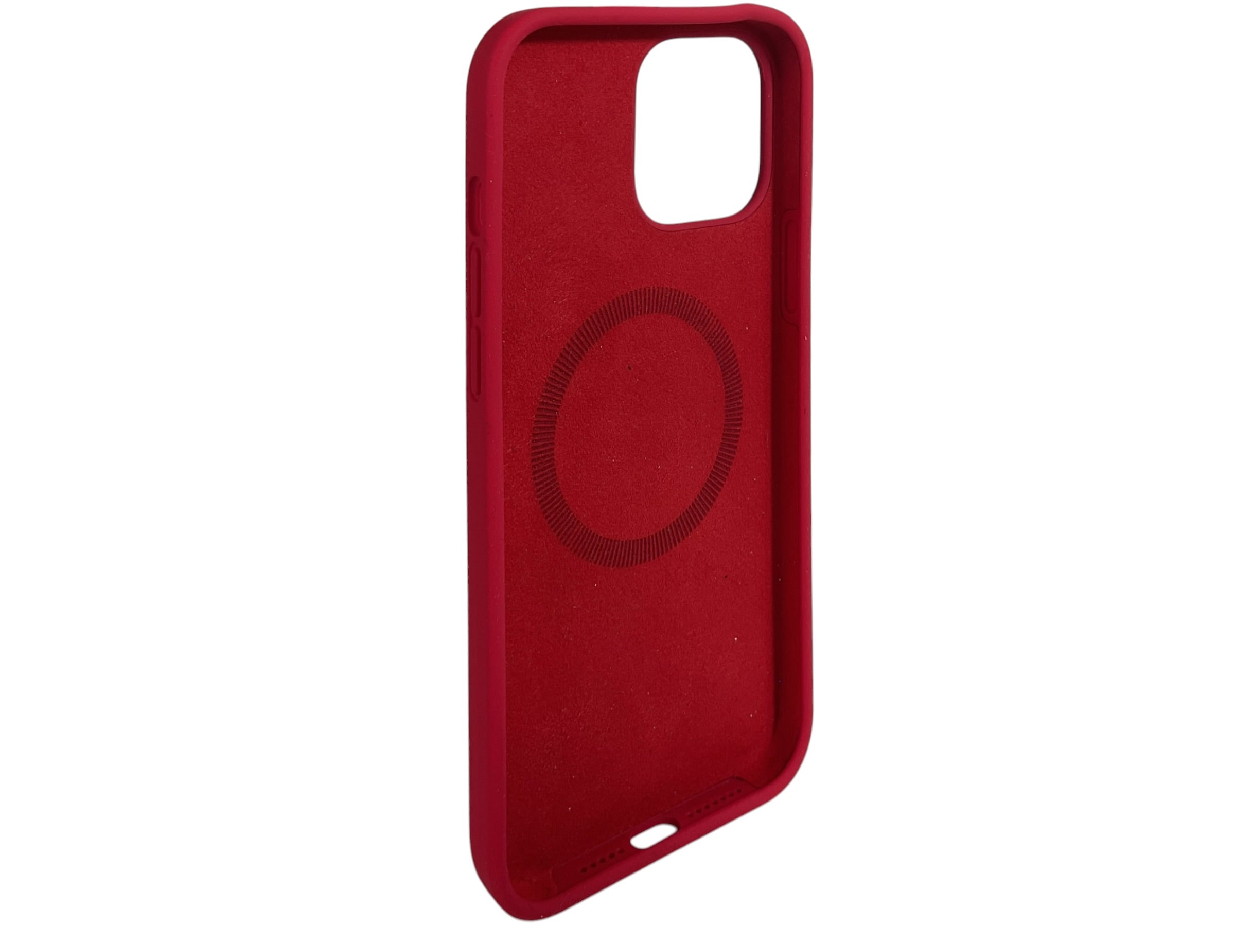 Funda protectora roja para celular, vista exterior