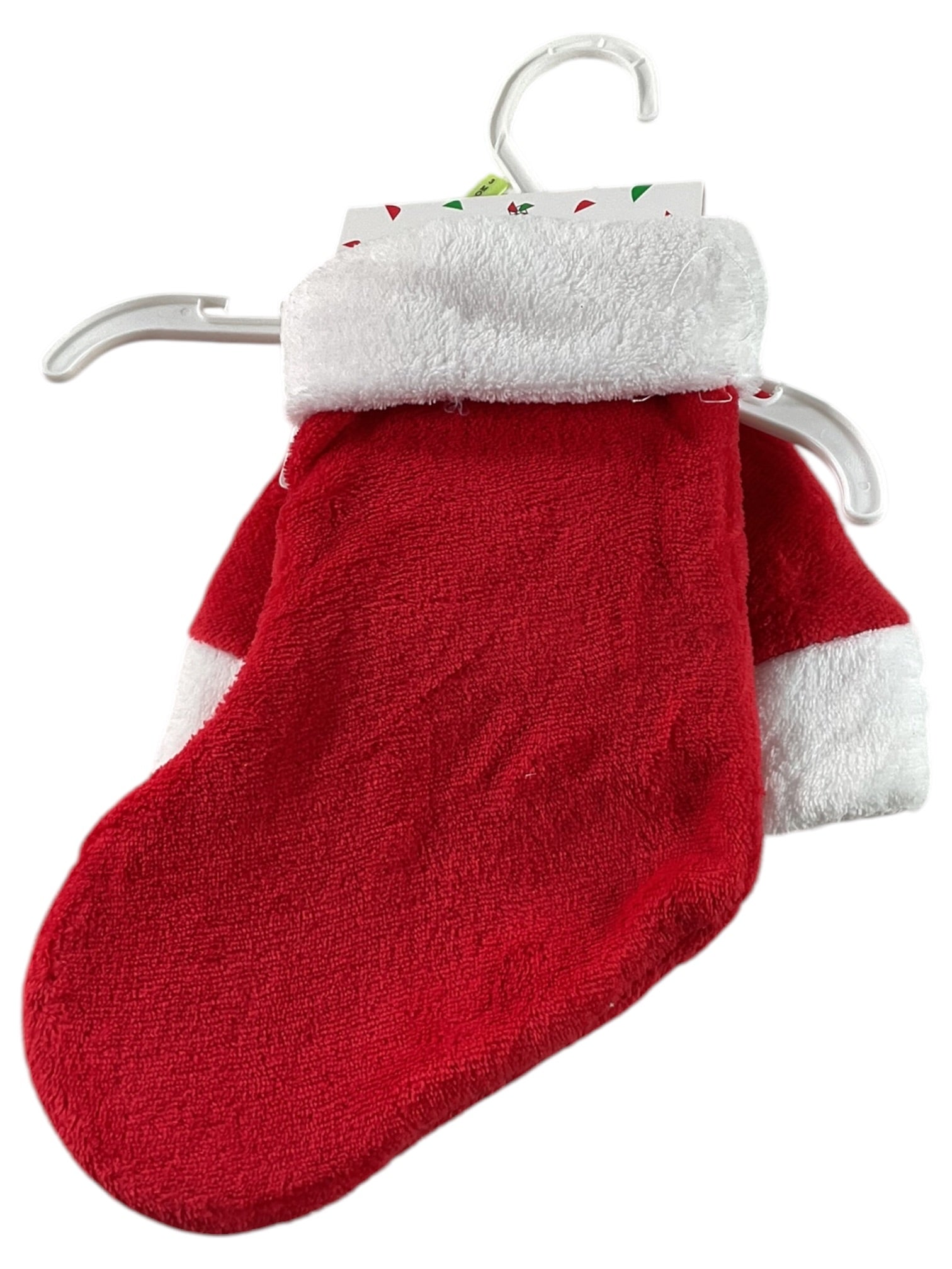 Set de gorro y calcetín navideño