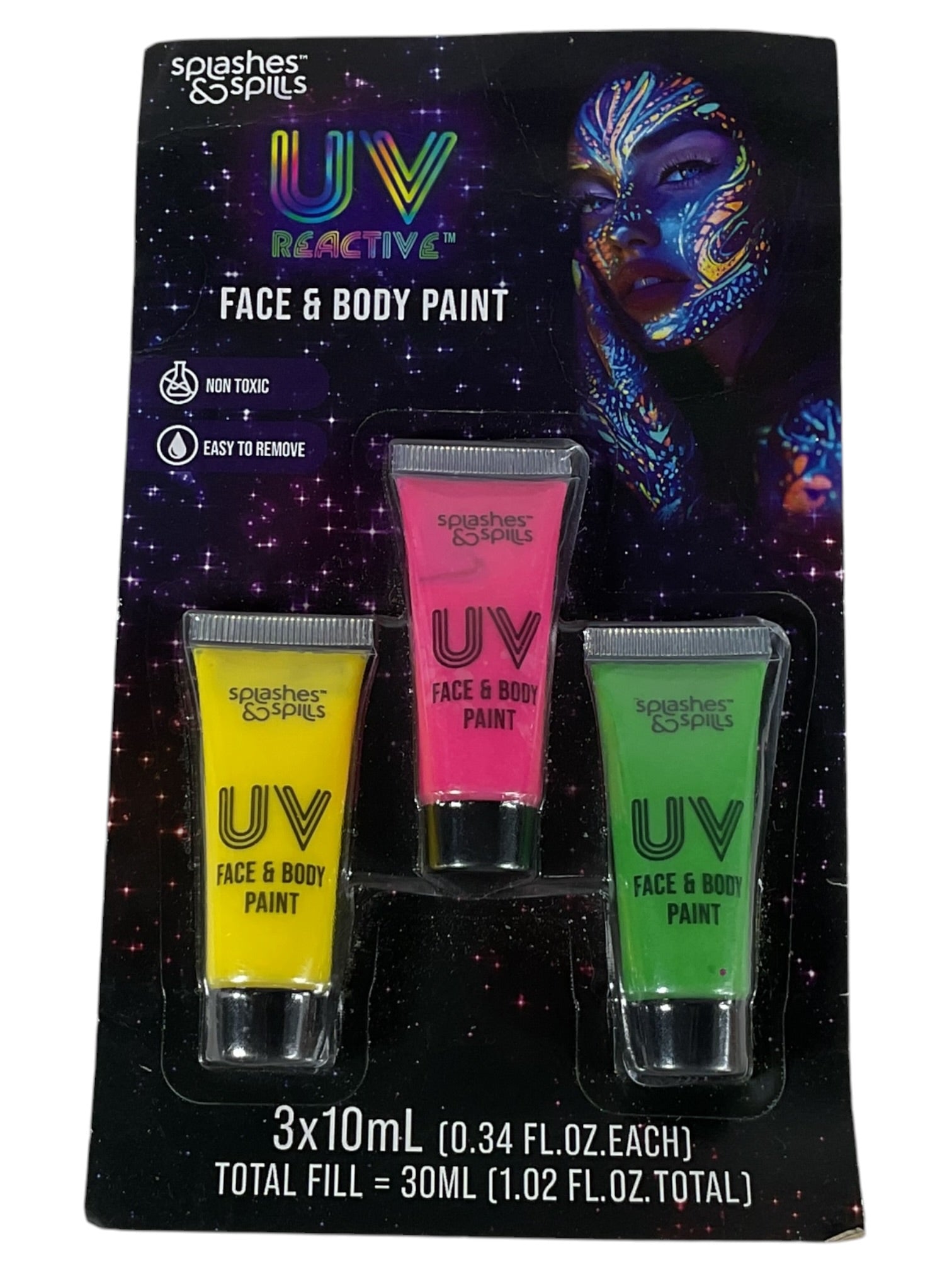 Kit de pintura facial y corporal UV